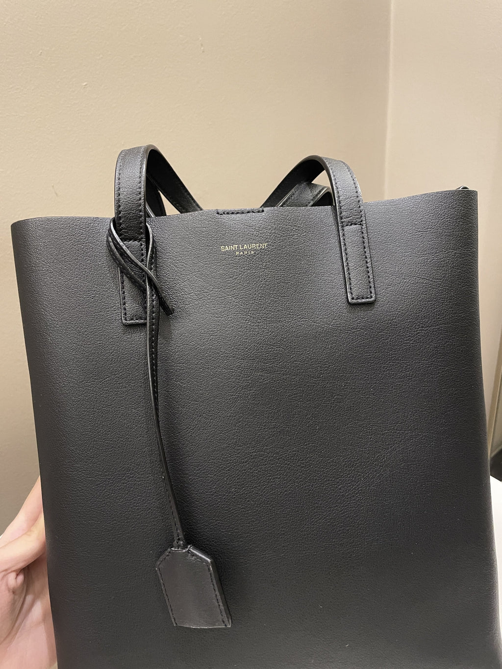 Saint Laurent Toy Shopping Bag Black Calfskin