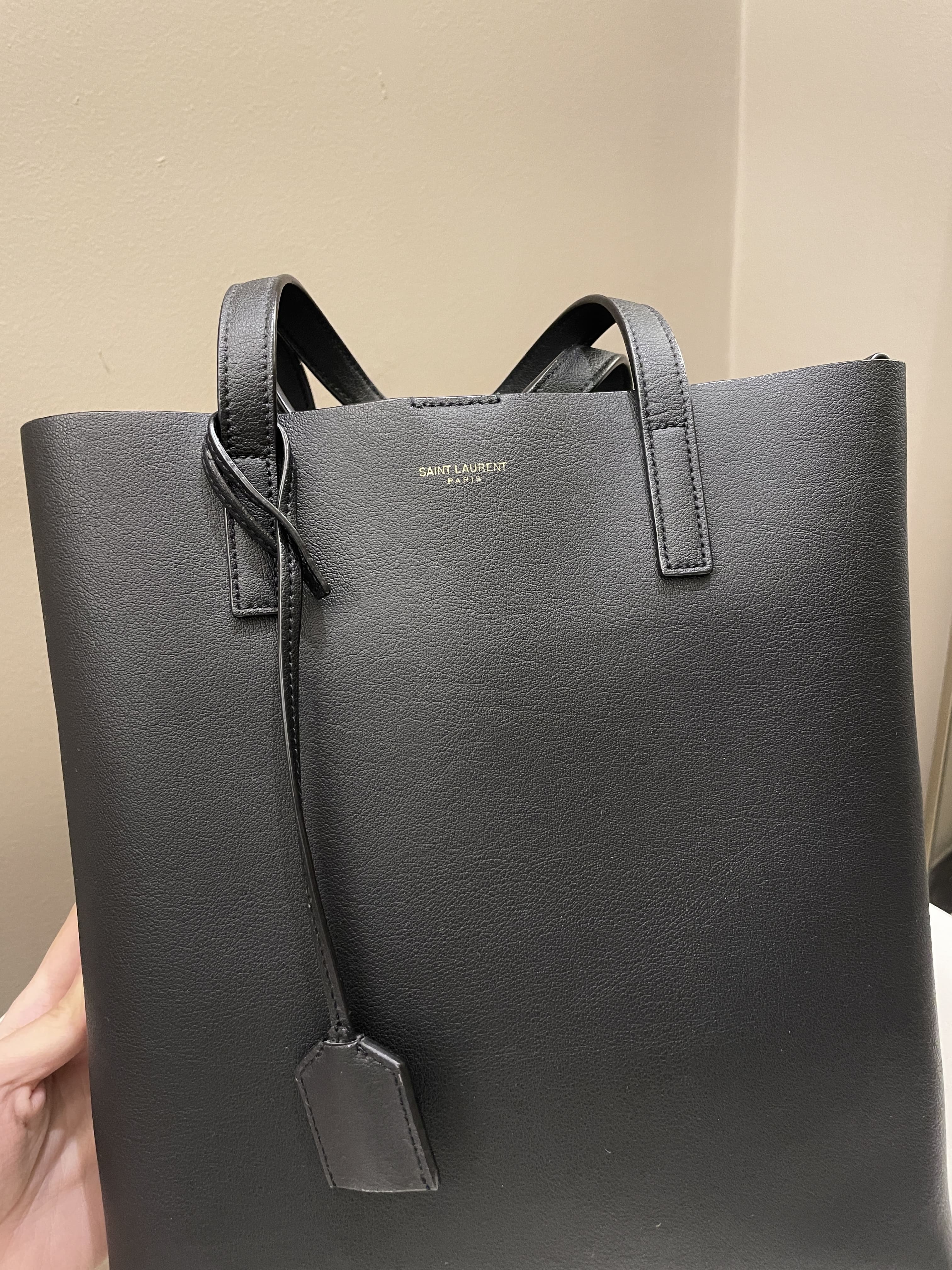 Saint Laurent Toy Shopping Bag Black Calfskin