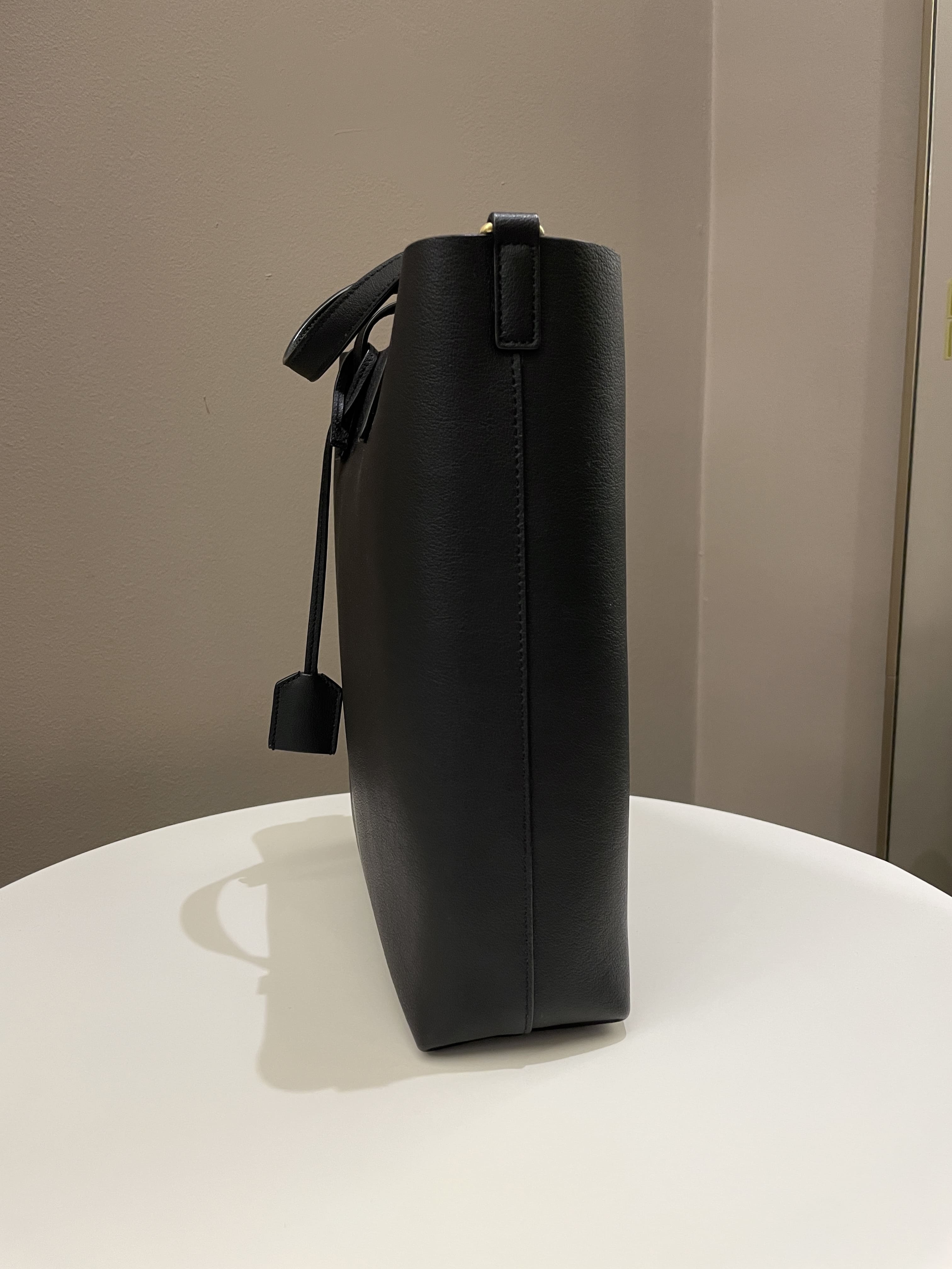 Saint Laurent Toy Shopping Bag Black Calfskin