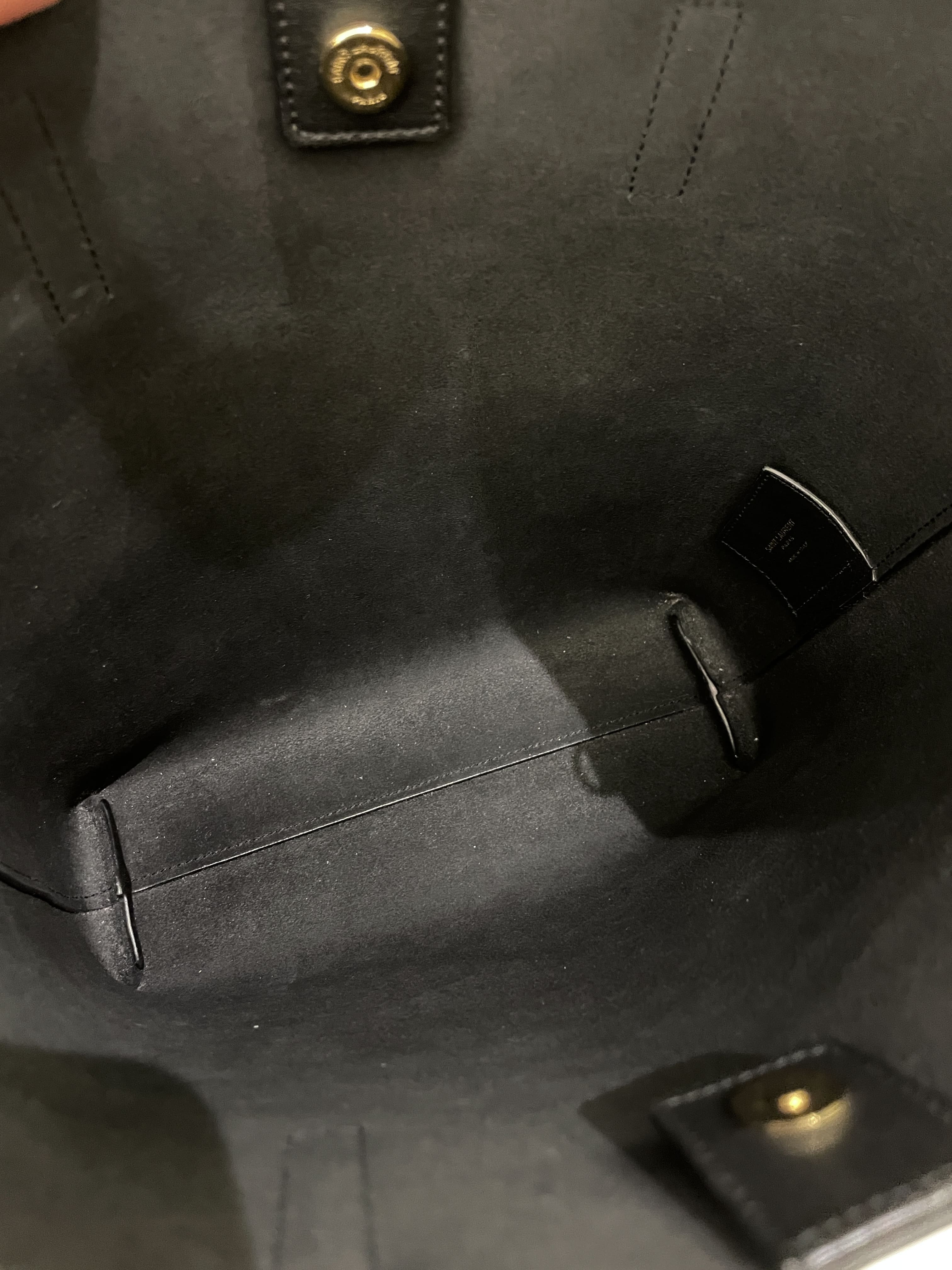 Saint Laurent Toy Shopping Bag Black Calfskin