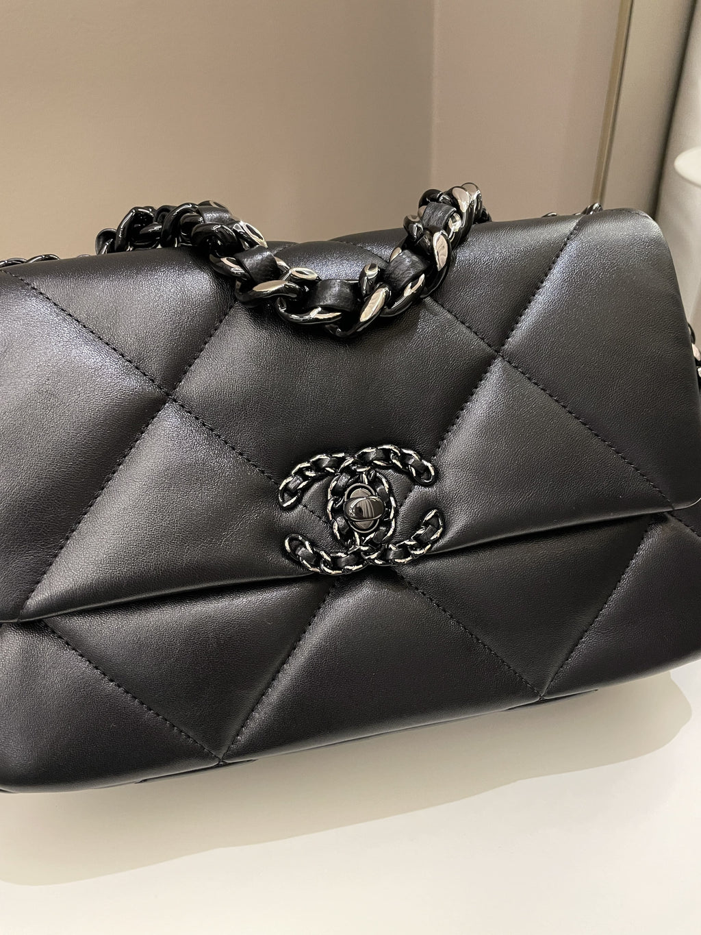 Chanel 19 Flap Bag So Black