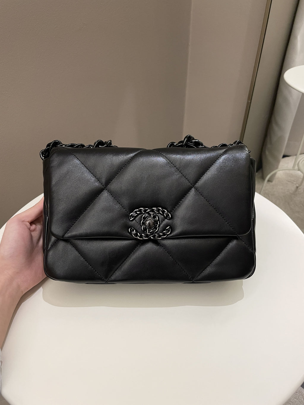 Chanel 19 Flap Bag So Black