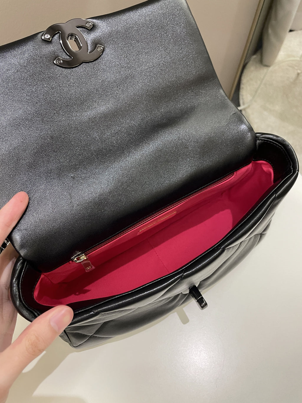Chanel 19 Flap Bag So Black