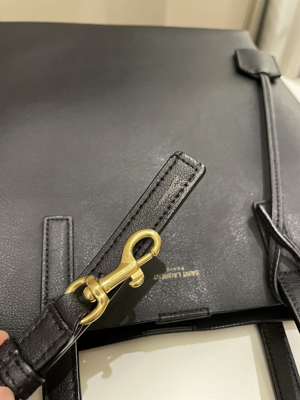 Saint Laurent Toy Shopping Bag Black Calfskin