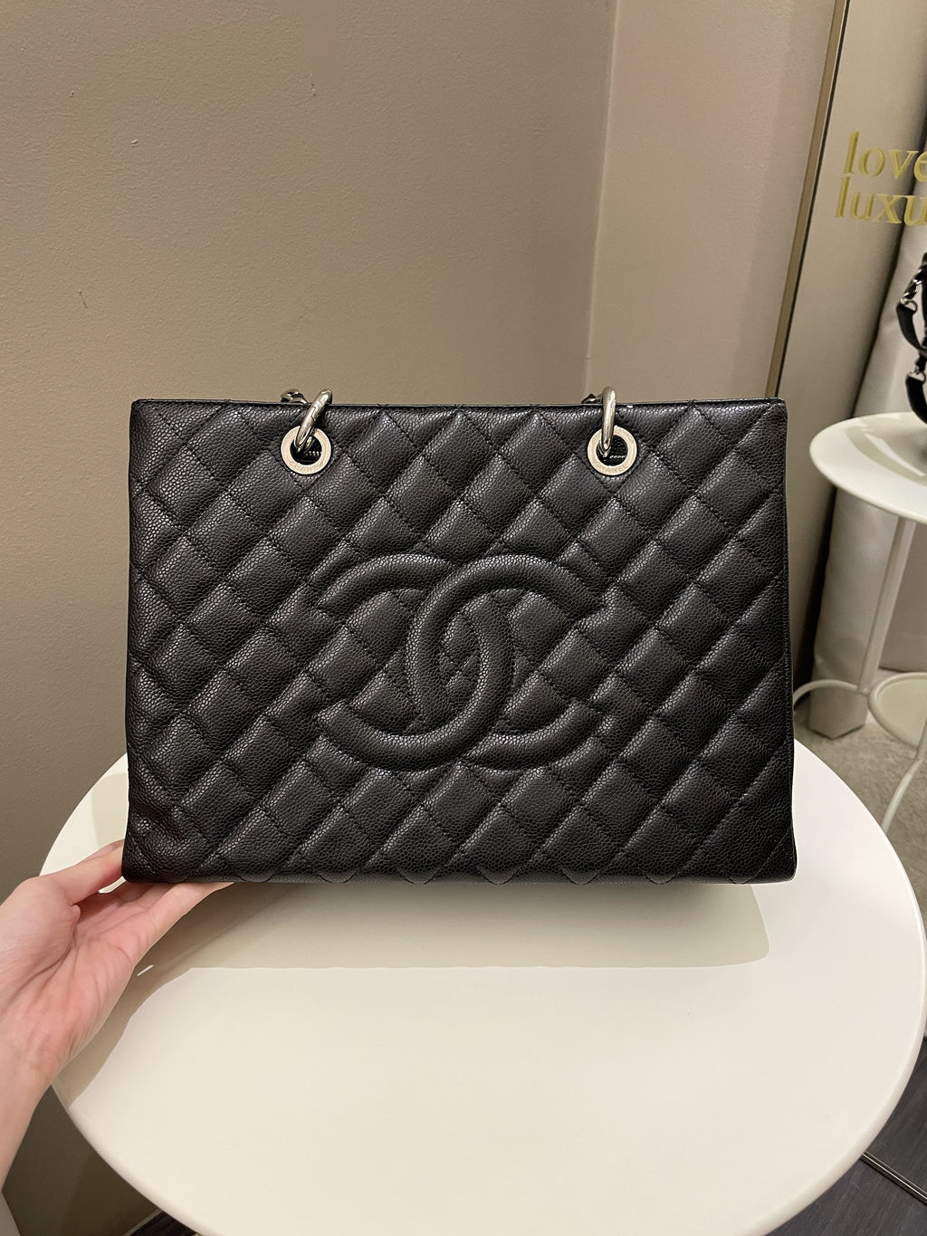 Chanel Classic Quilted GST Black Caviar