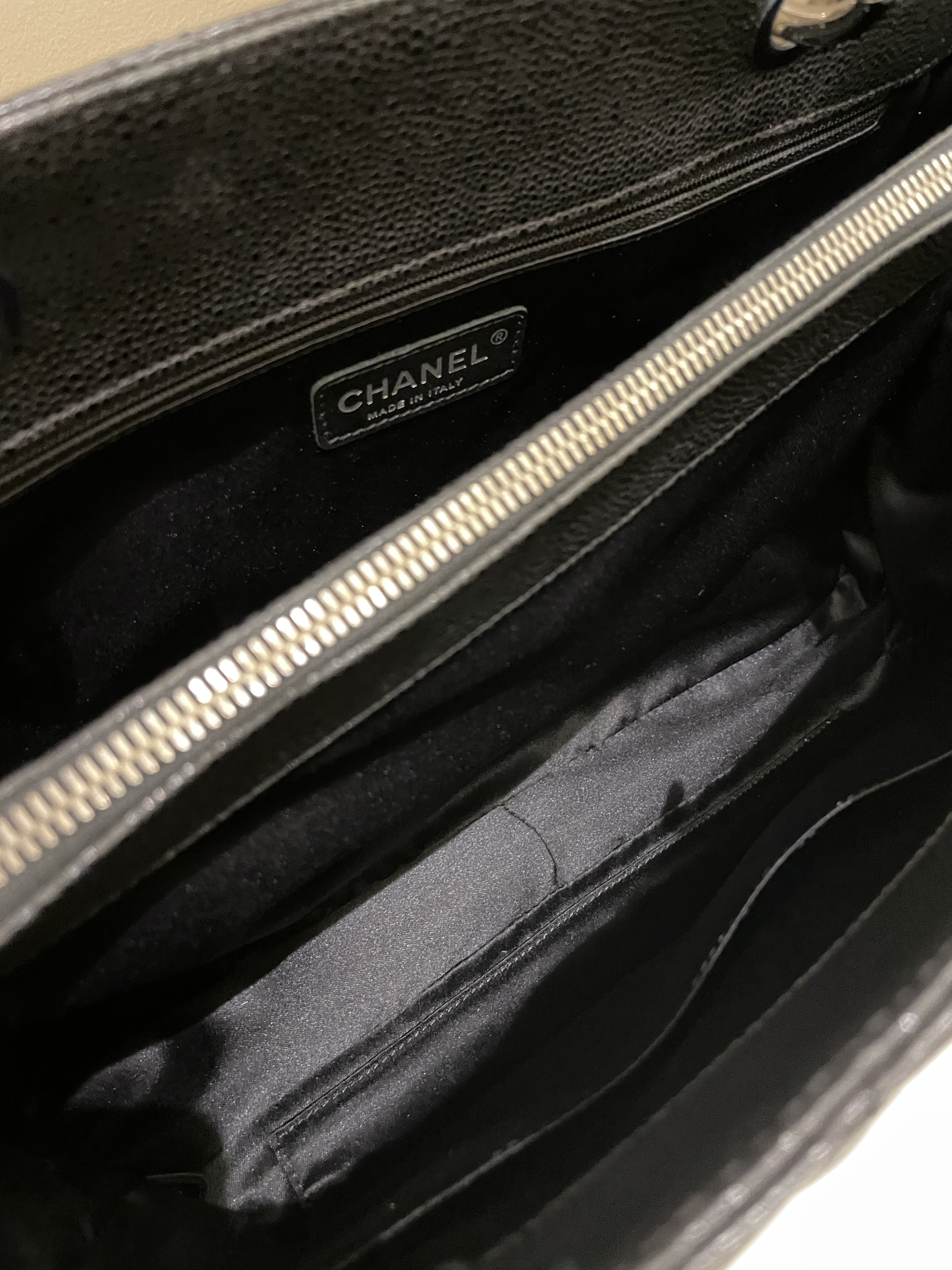 Chanel Classic Quilted GST Black Caviar