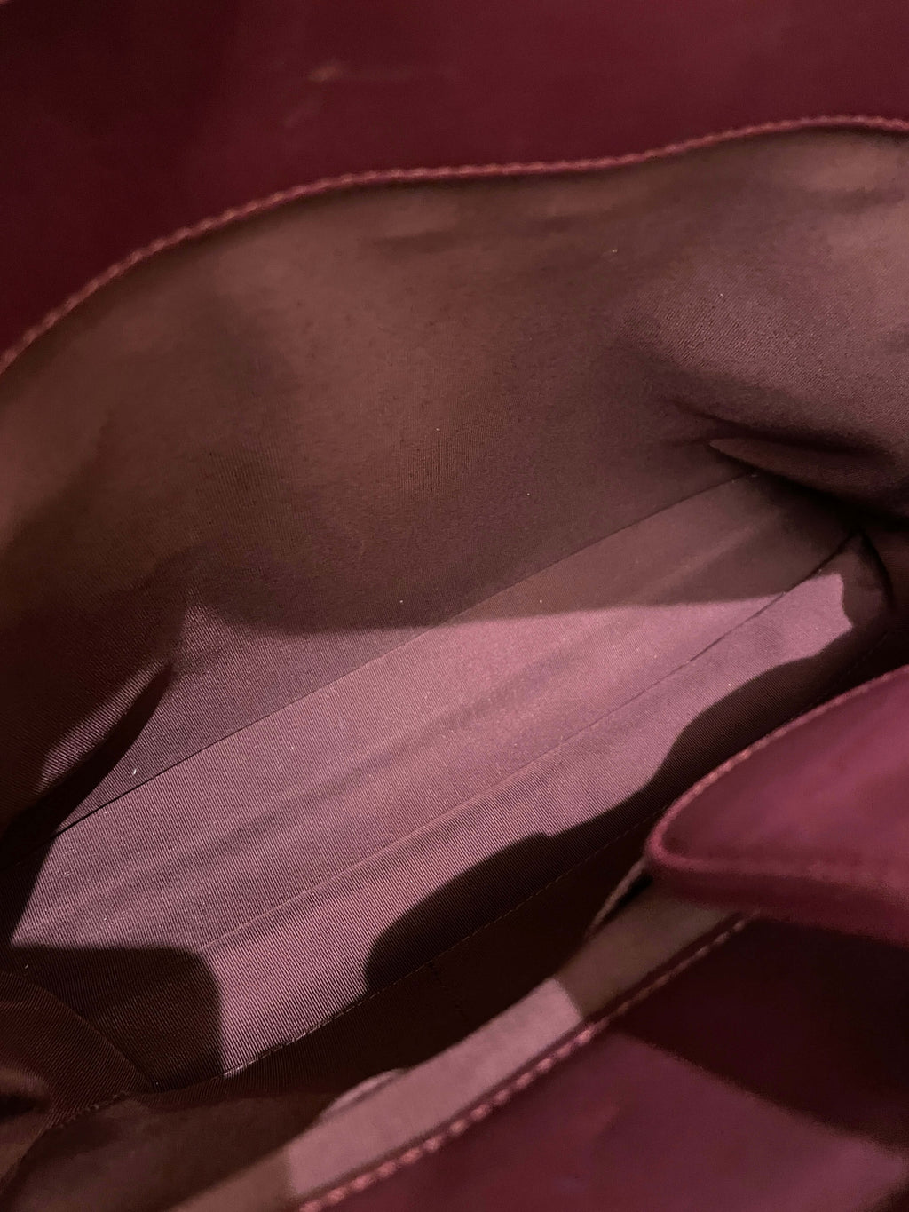 Chanel Quilted CC Portobello Tote Burgundy Distressed Leather