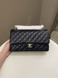 Chanel Classic Quilted Medium Double Flap Midnight Blue Caviar