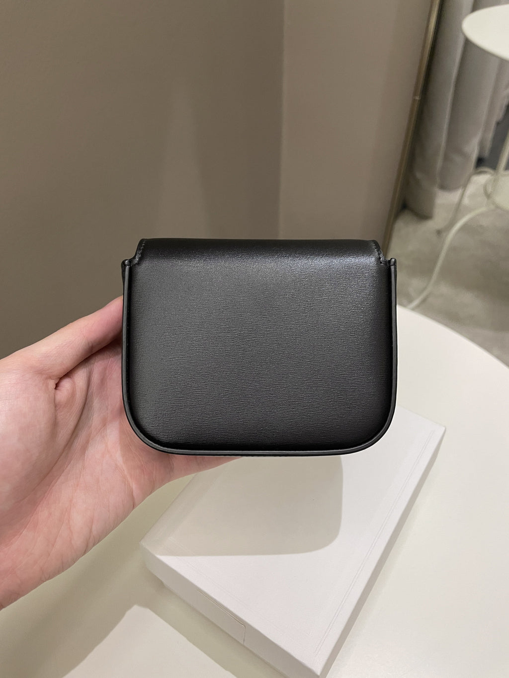 Celine Mini Triomphe Black Calf