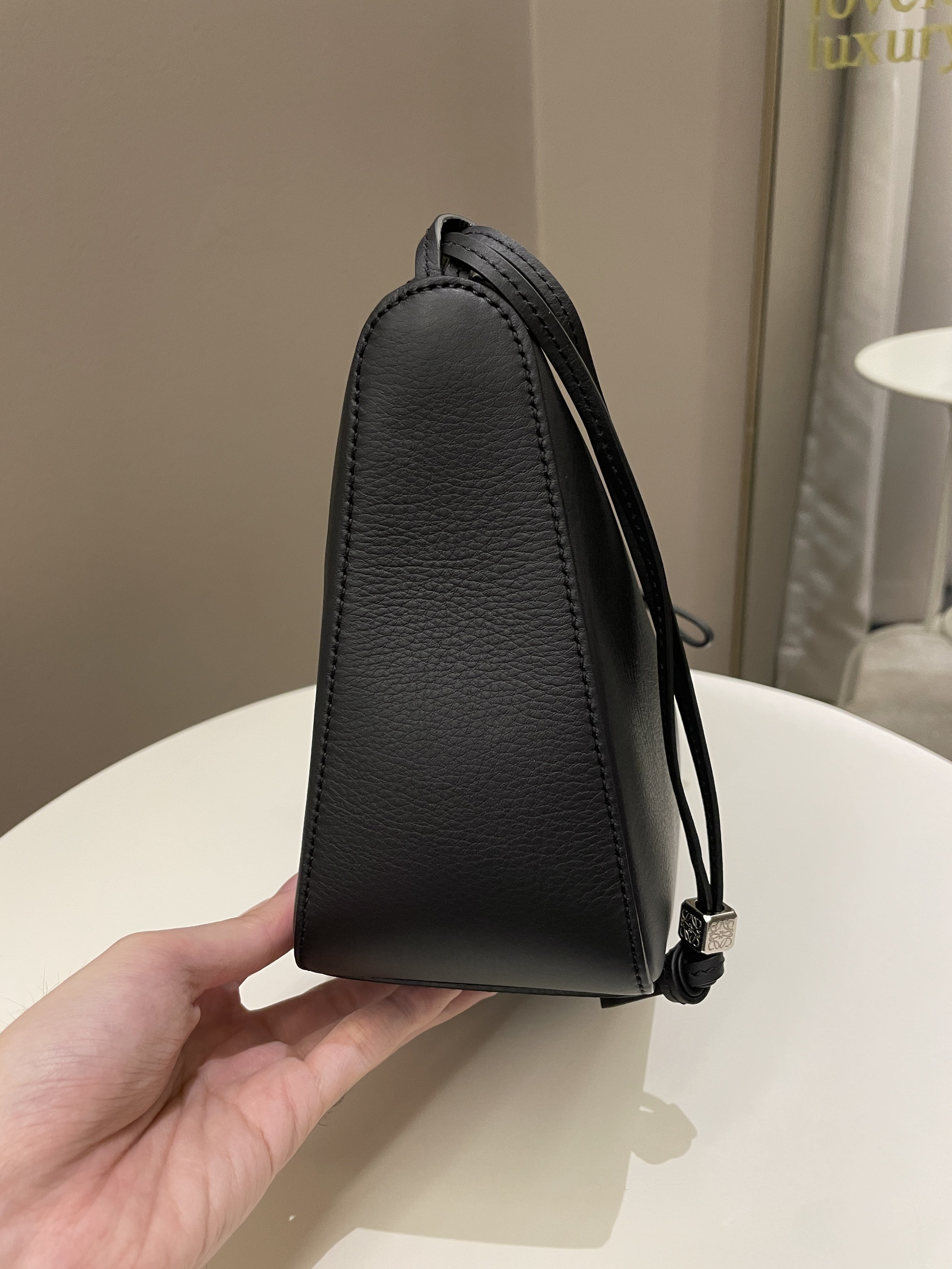 Loewe Hammock Hobo Mini Black Calf
