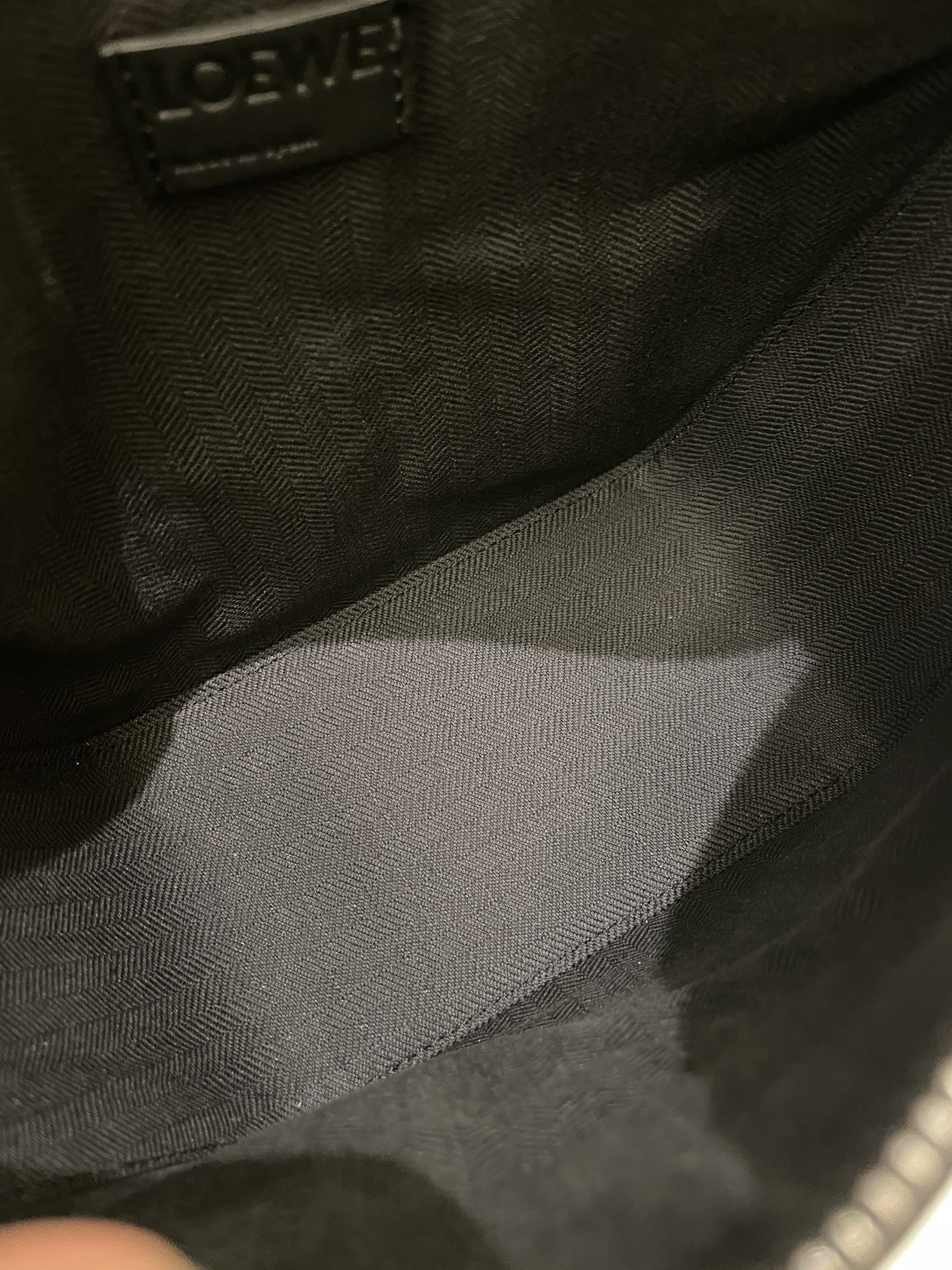 Loewe Hammock Hobo Mini Black Calf