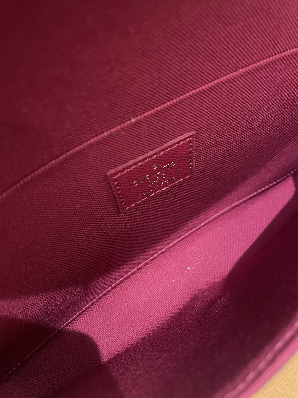 Louis Vuitton Felicie Pochette Classic Monogram Fuchsia