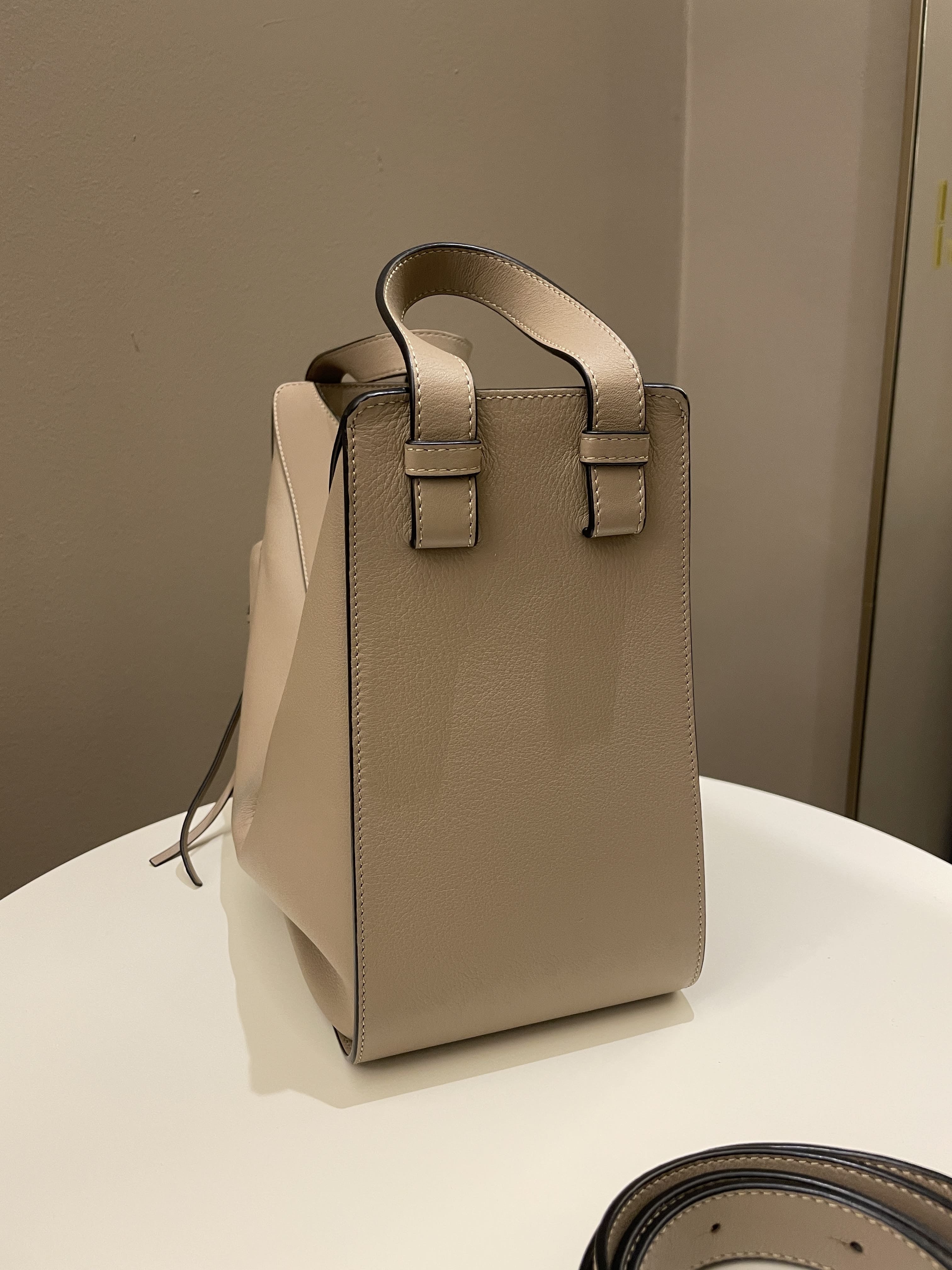 Loewe Hammock Bag Sand Taupe Light Grainy Leather