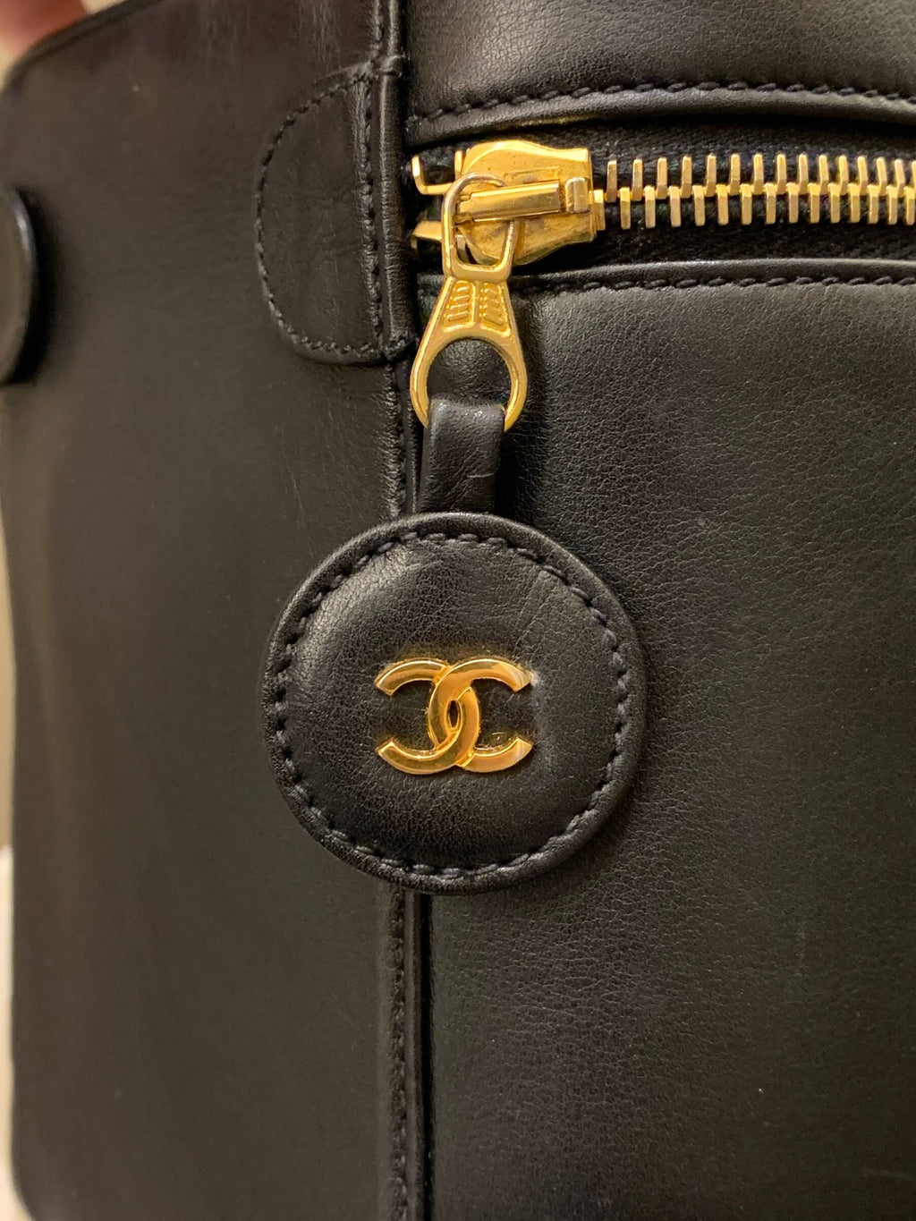 Chanel Vintage Vanity Black Lambskin