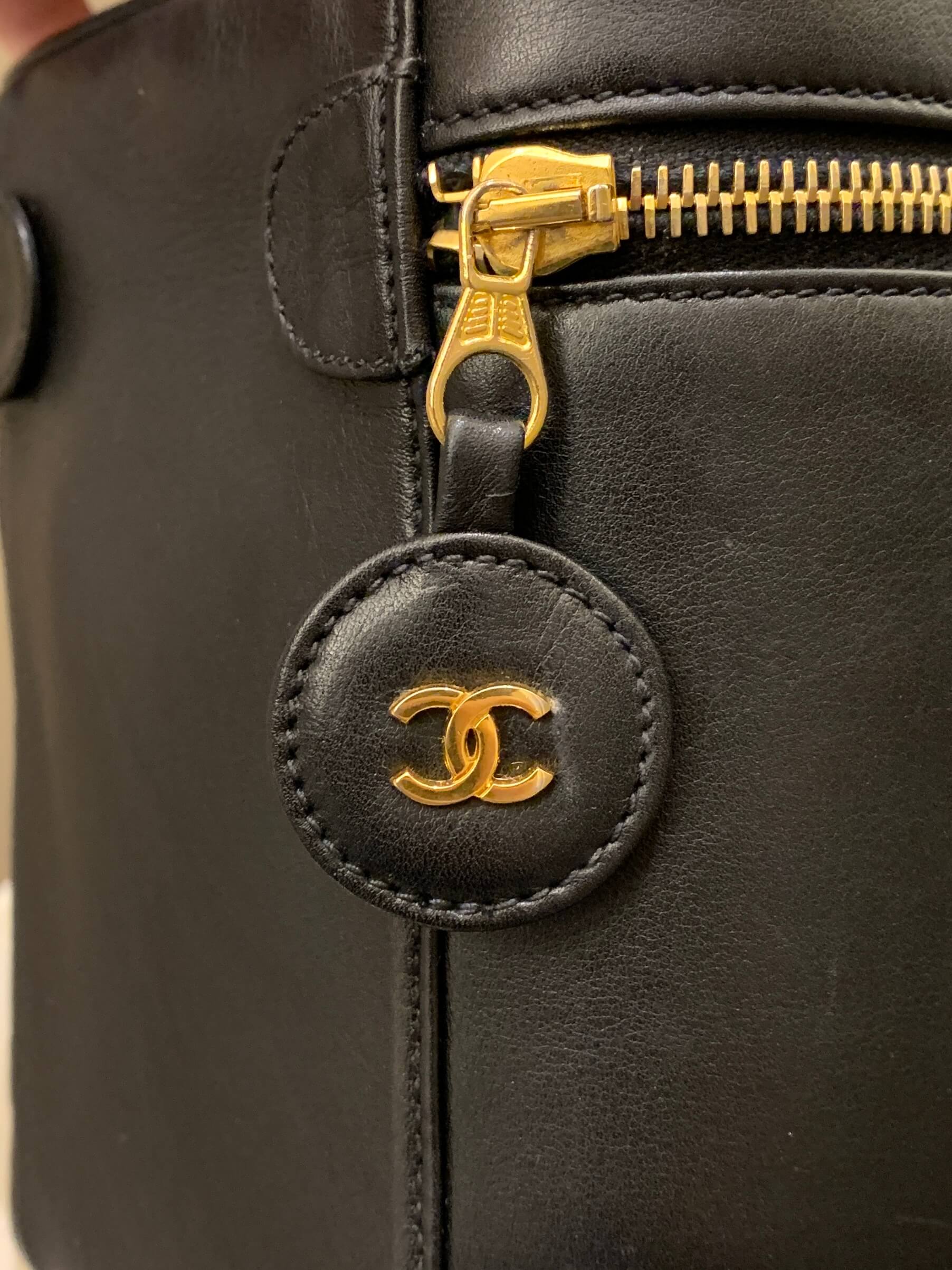 Chanel Vintage Vanity Black Lambskin