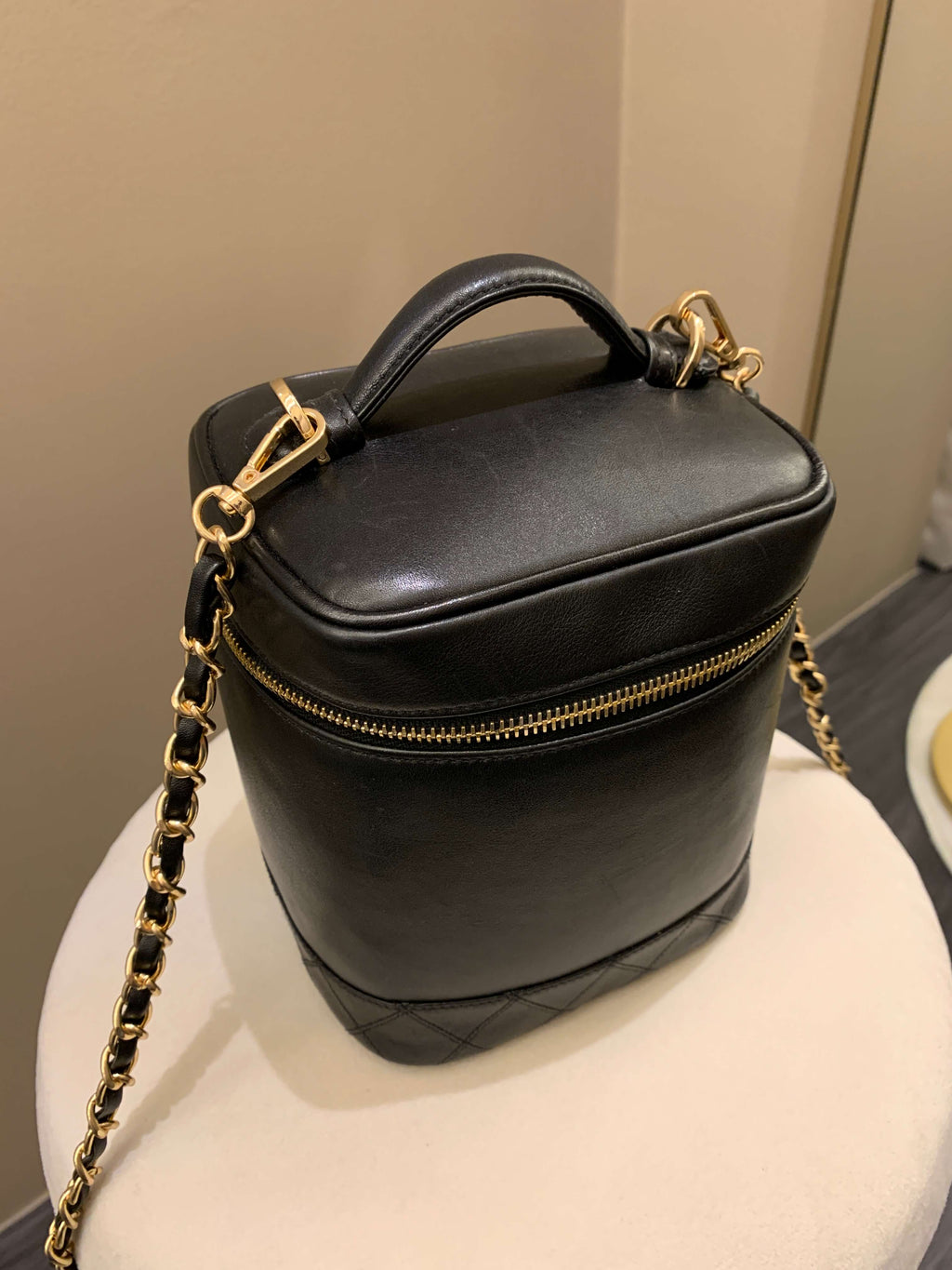 Chanel Vintage Vanity Black Lambskin