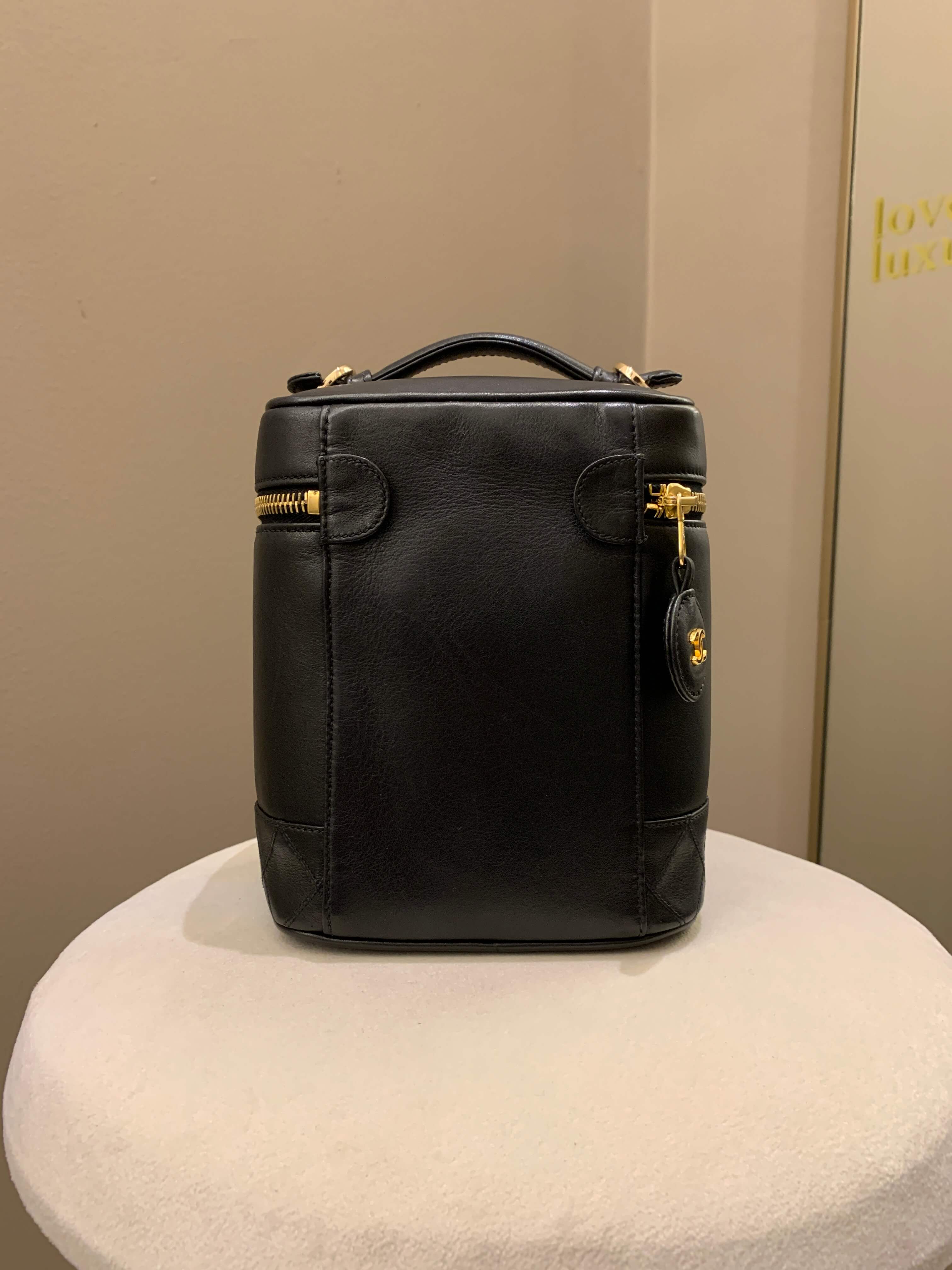 Chanel Vintage Vanity Black Lambskin