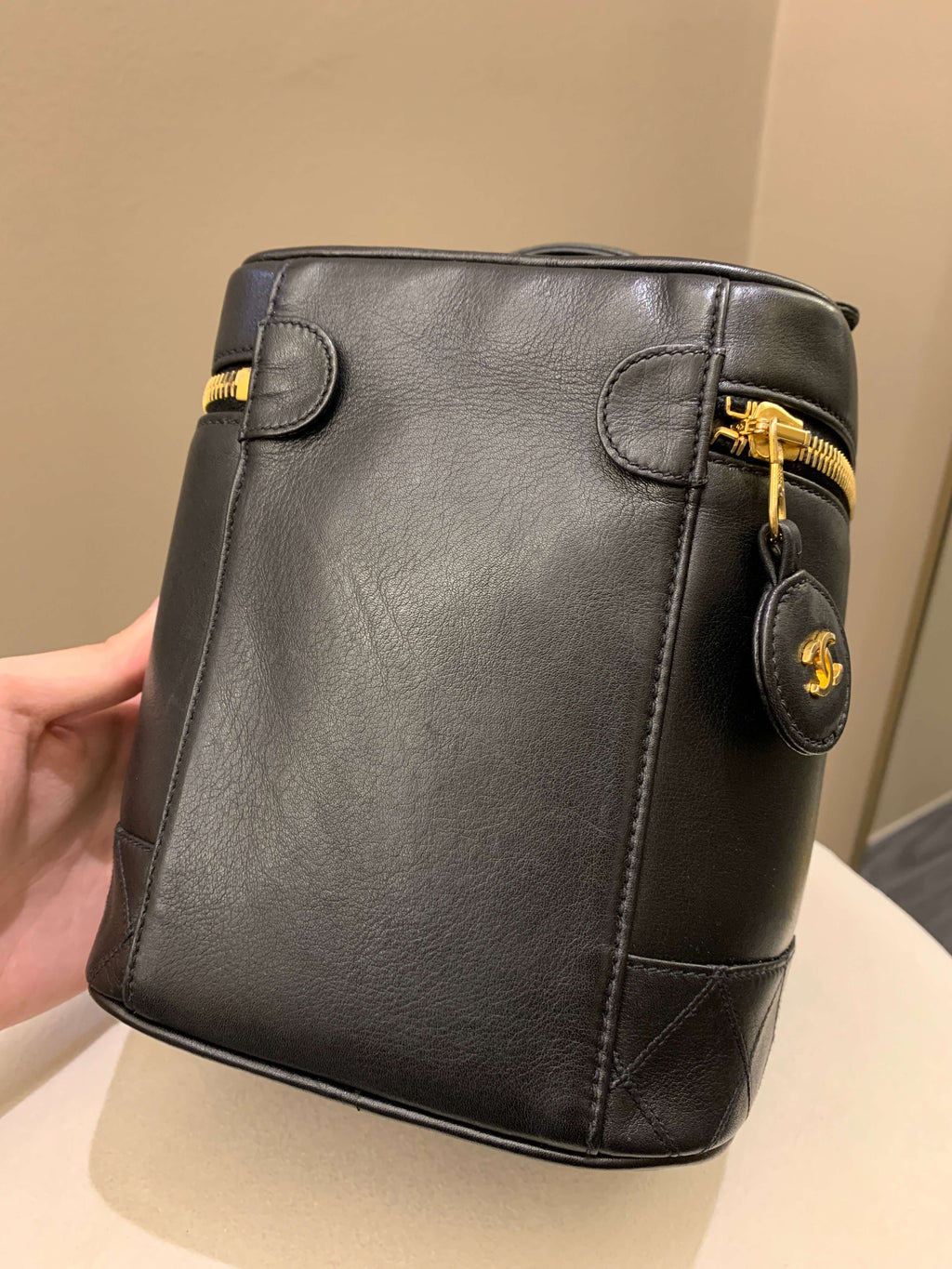 Chanel Vintage Vanity Black Lambskin
