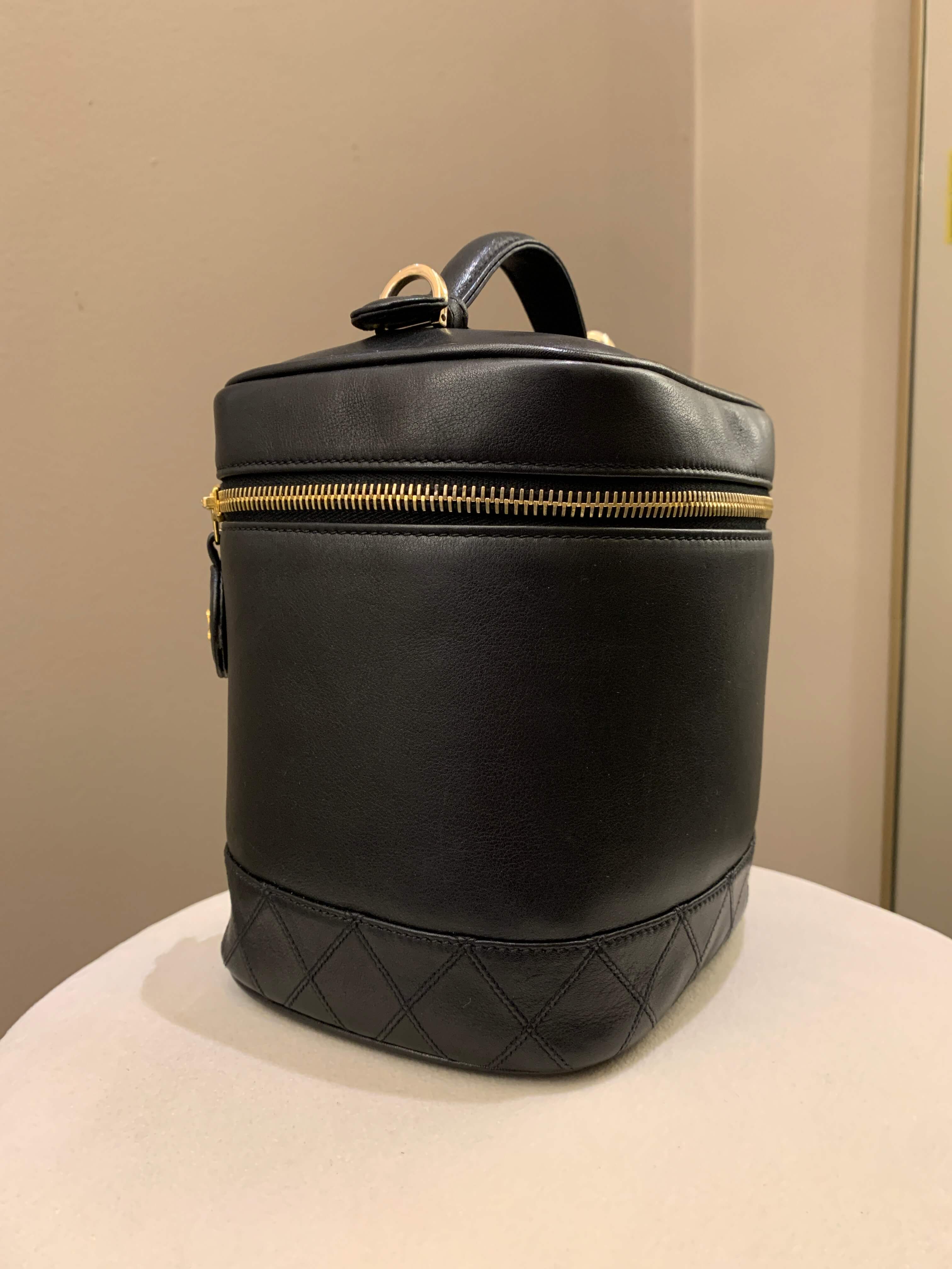 Chanel Vintage Vanity Black Lambskin