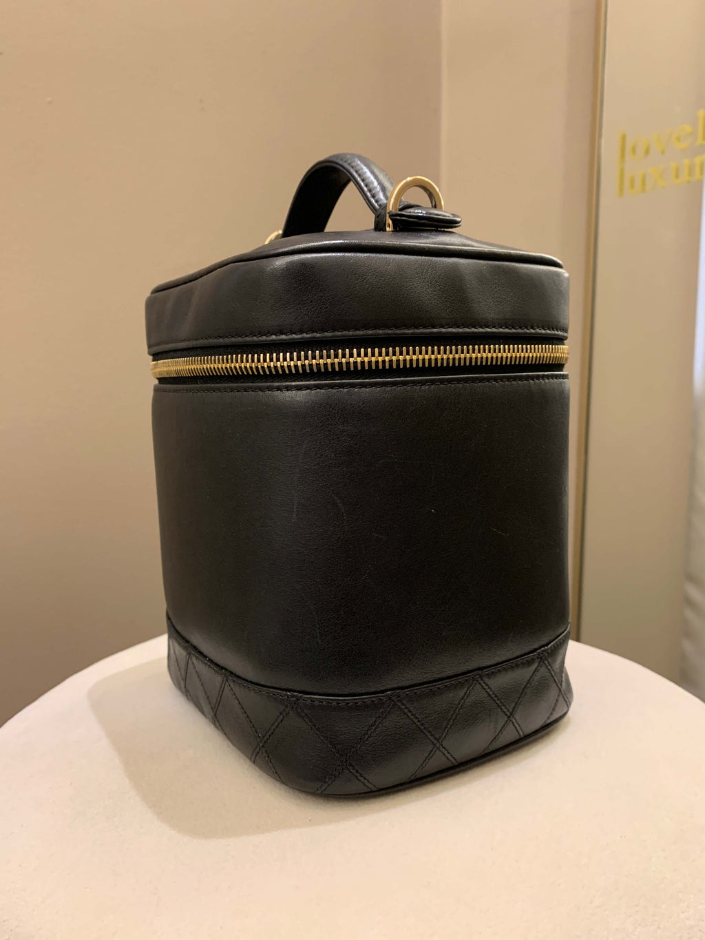Chanel Vintage Vanity Black Lambskin