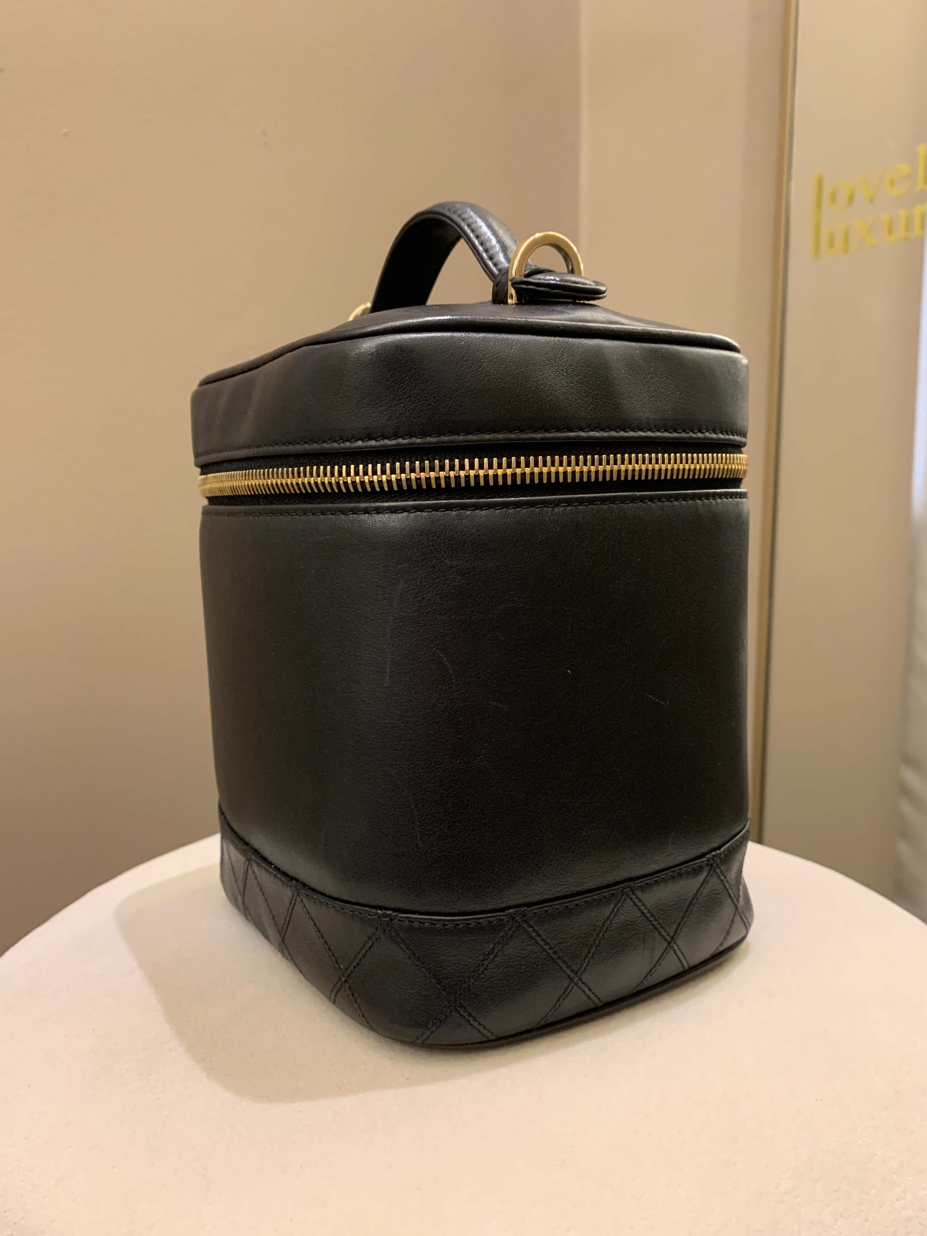 Chanel Vintage Vanity Black Lambskin