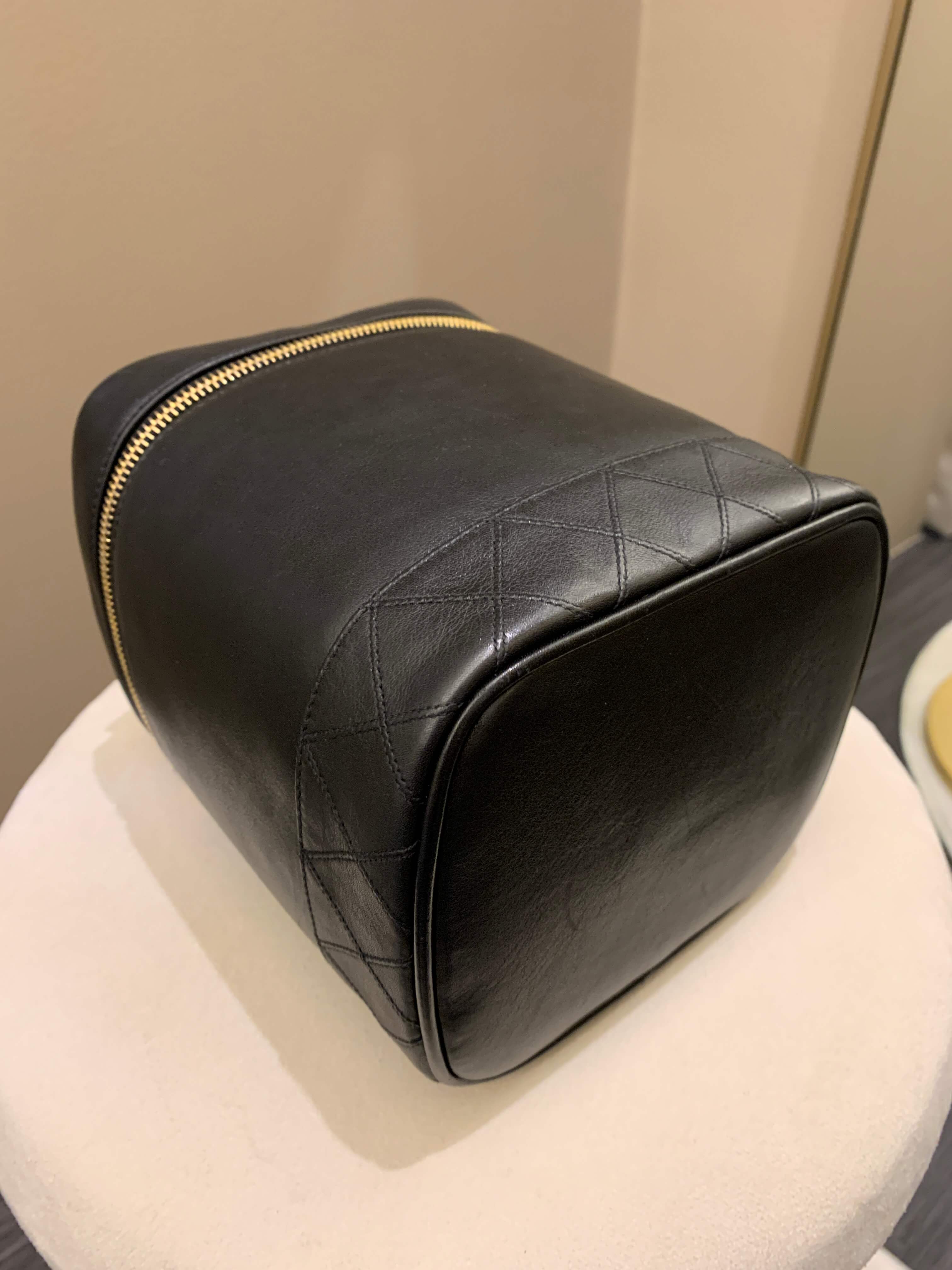 Chanel Vintage Vanity Black Lambskin