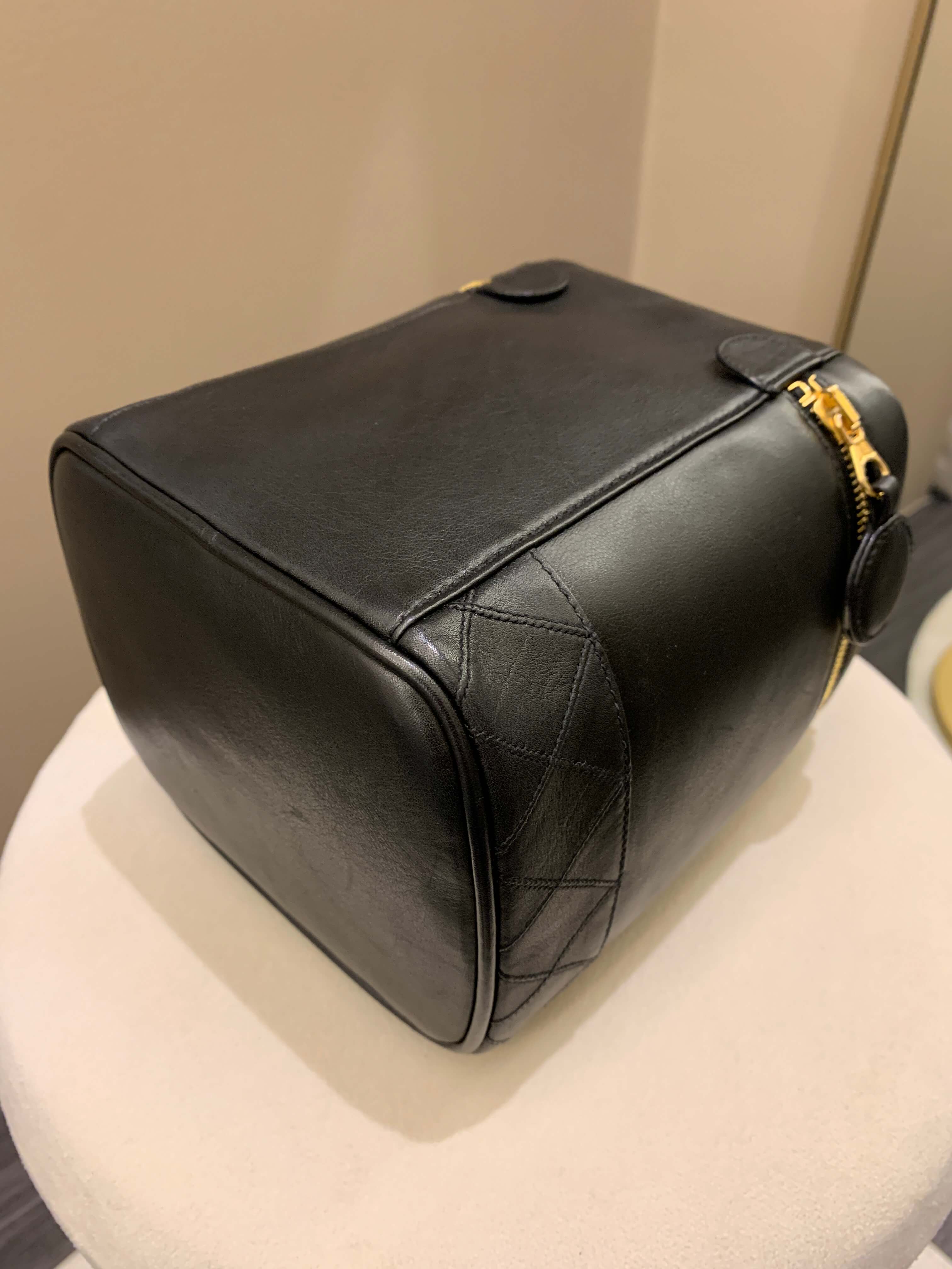 Chanel Vintage Vanity Black Lambskin