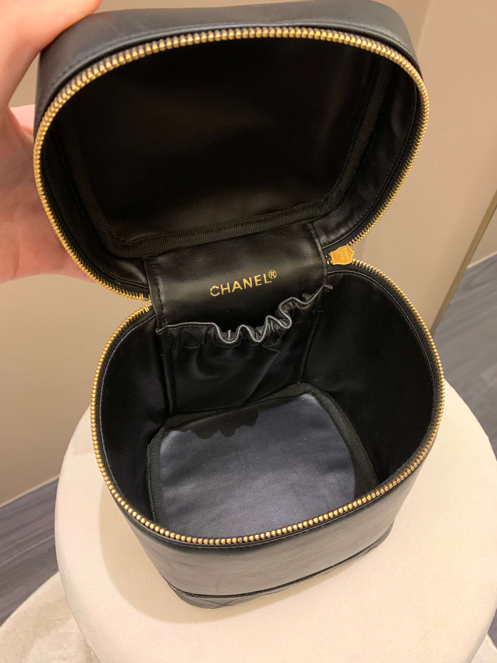 Chanel Vintage Vanity Black Lambskin