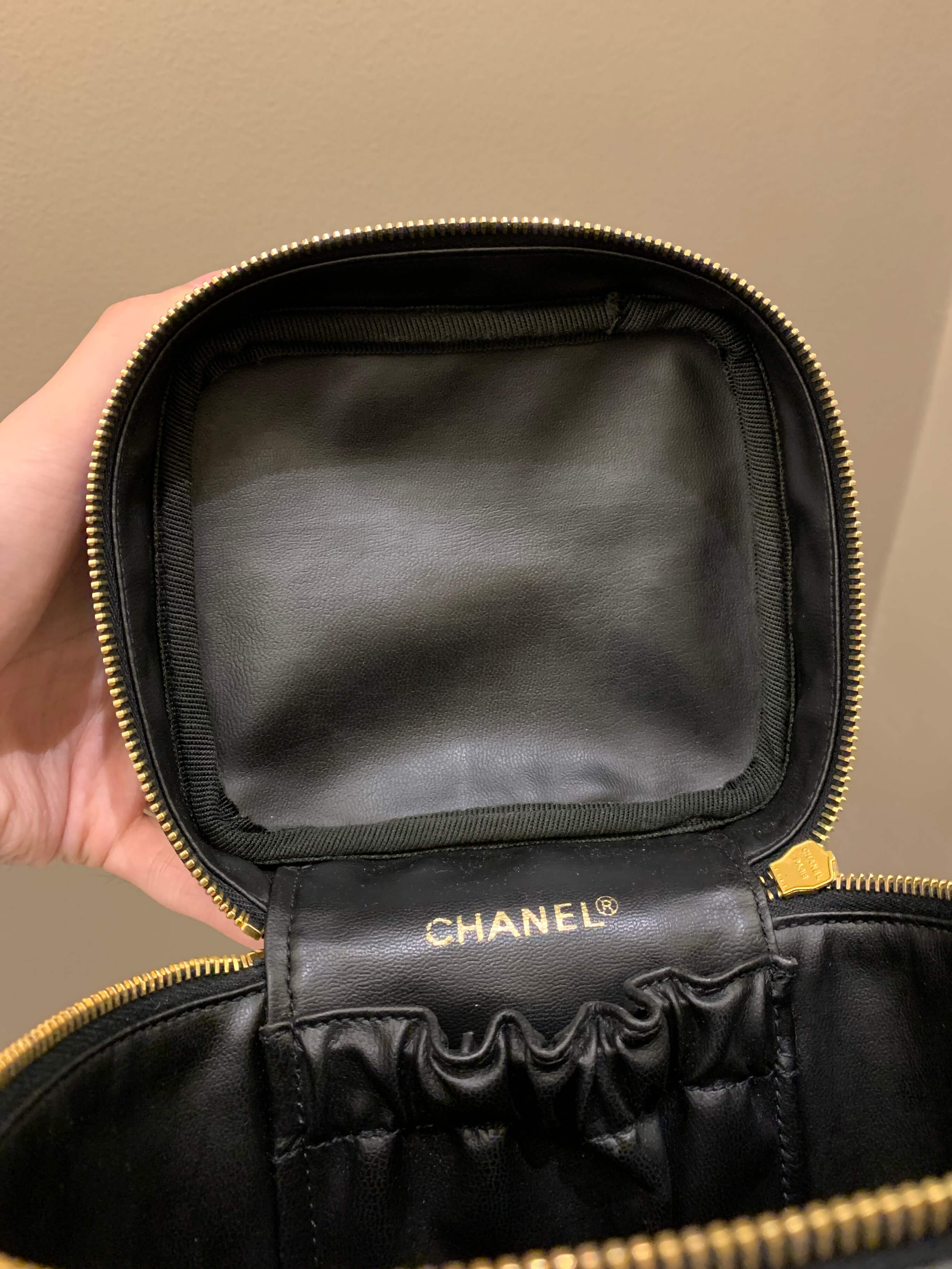 Chanel Vintage Vanity Black Lambskin