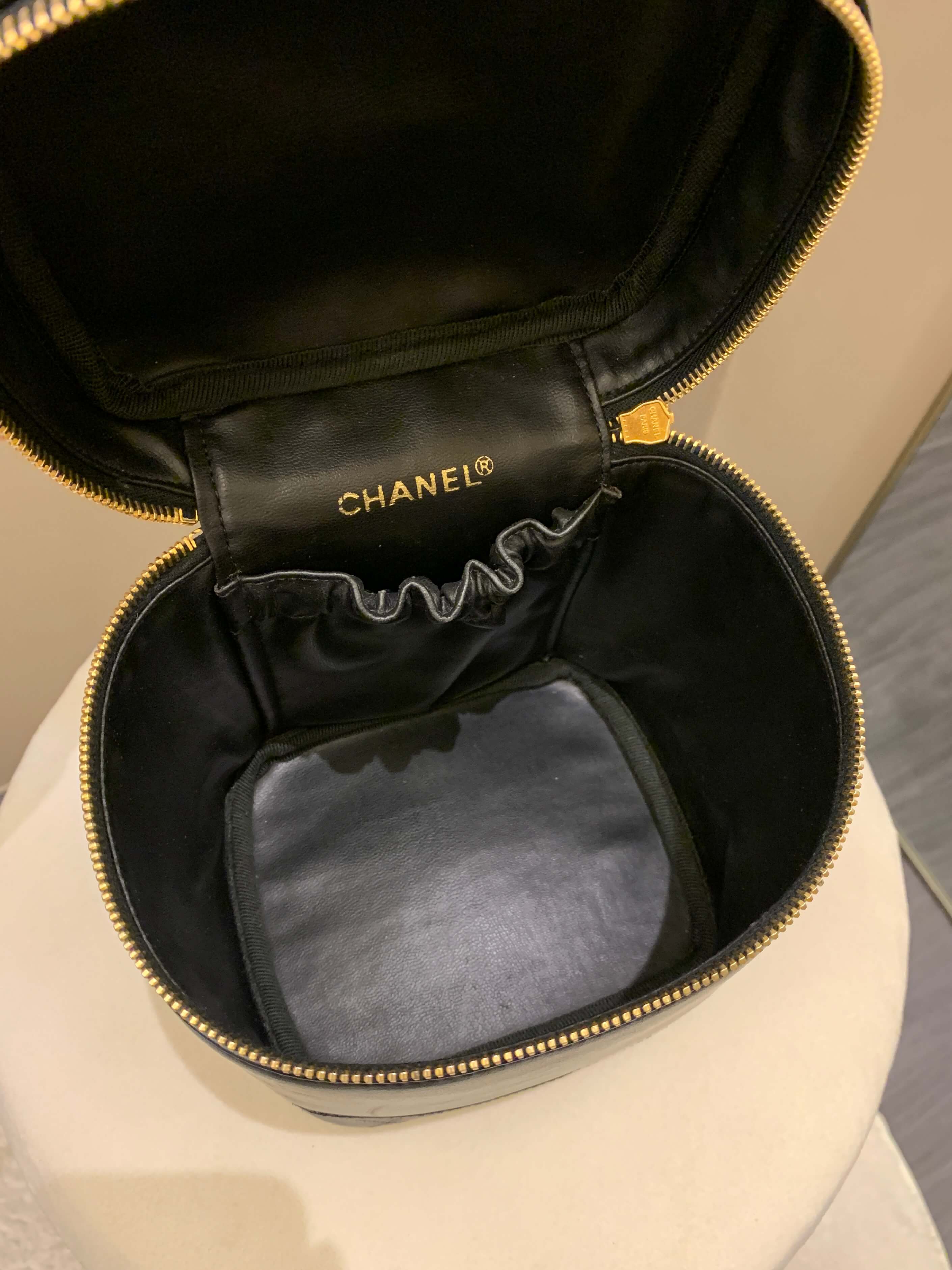 Chanel Vintage Vanity Black Lambskin