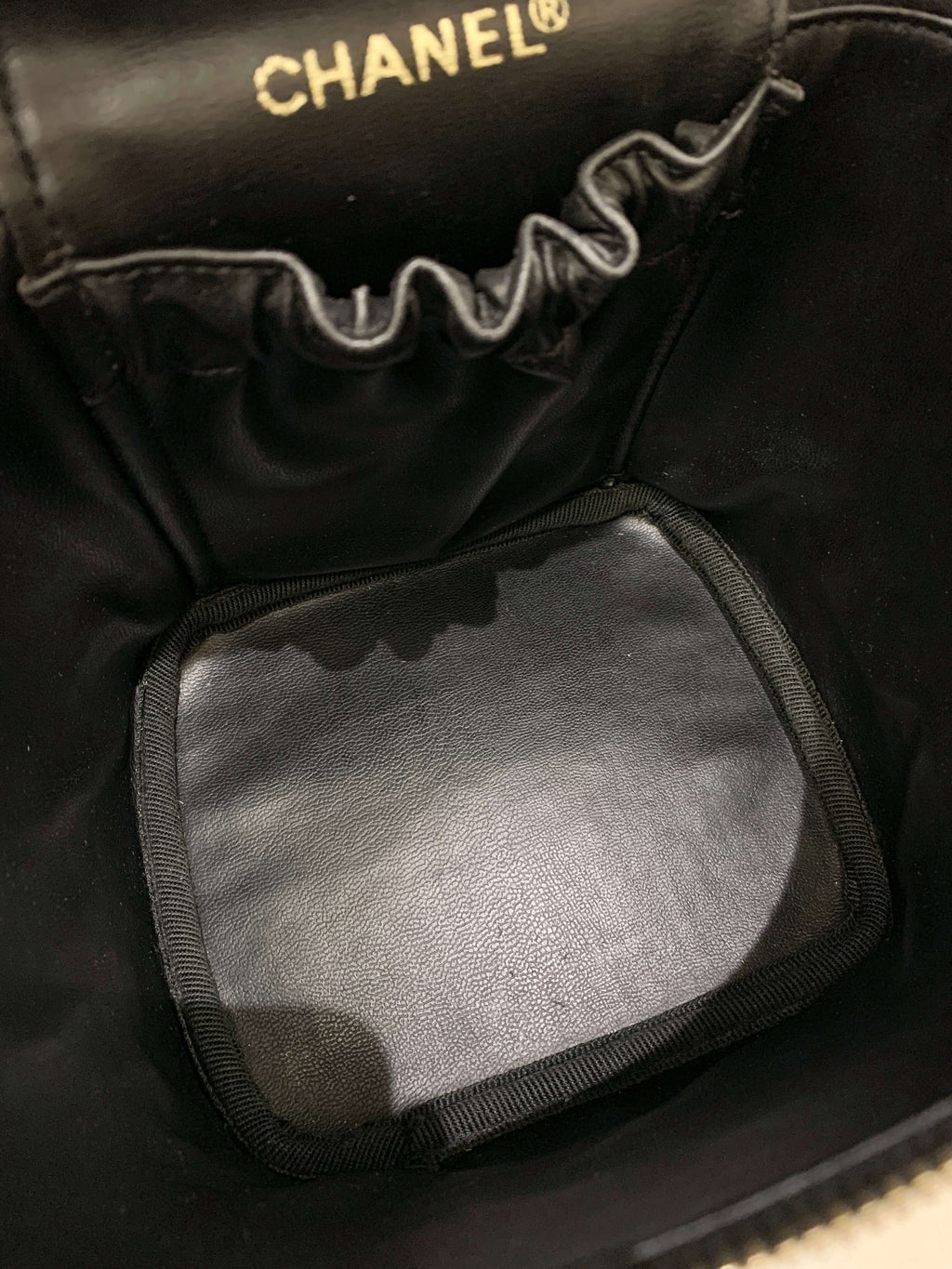 Chanel Vintage Vanity Black Lambskin