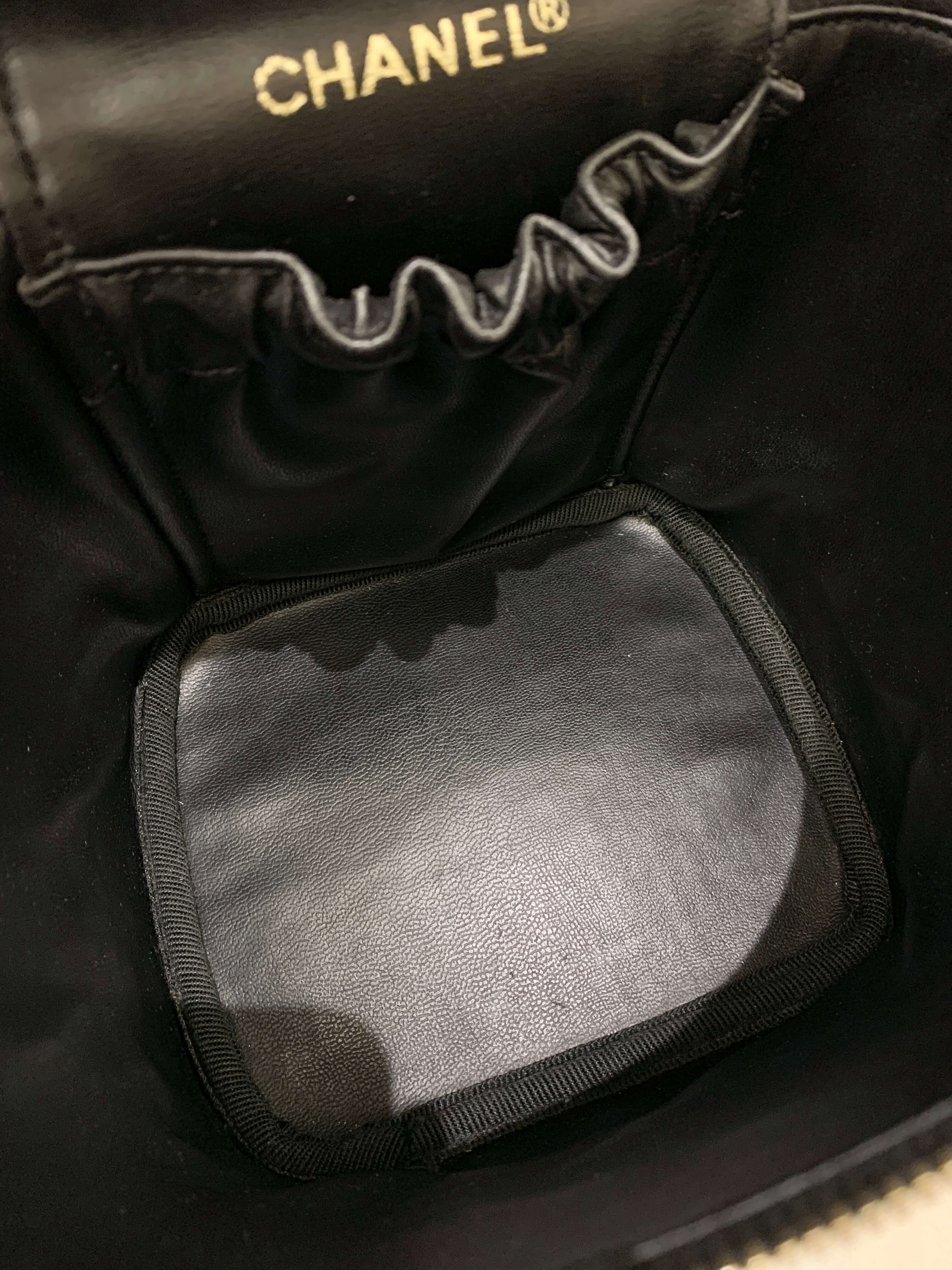 Chanel Vintage Vanity Black Lambskin