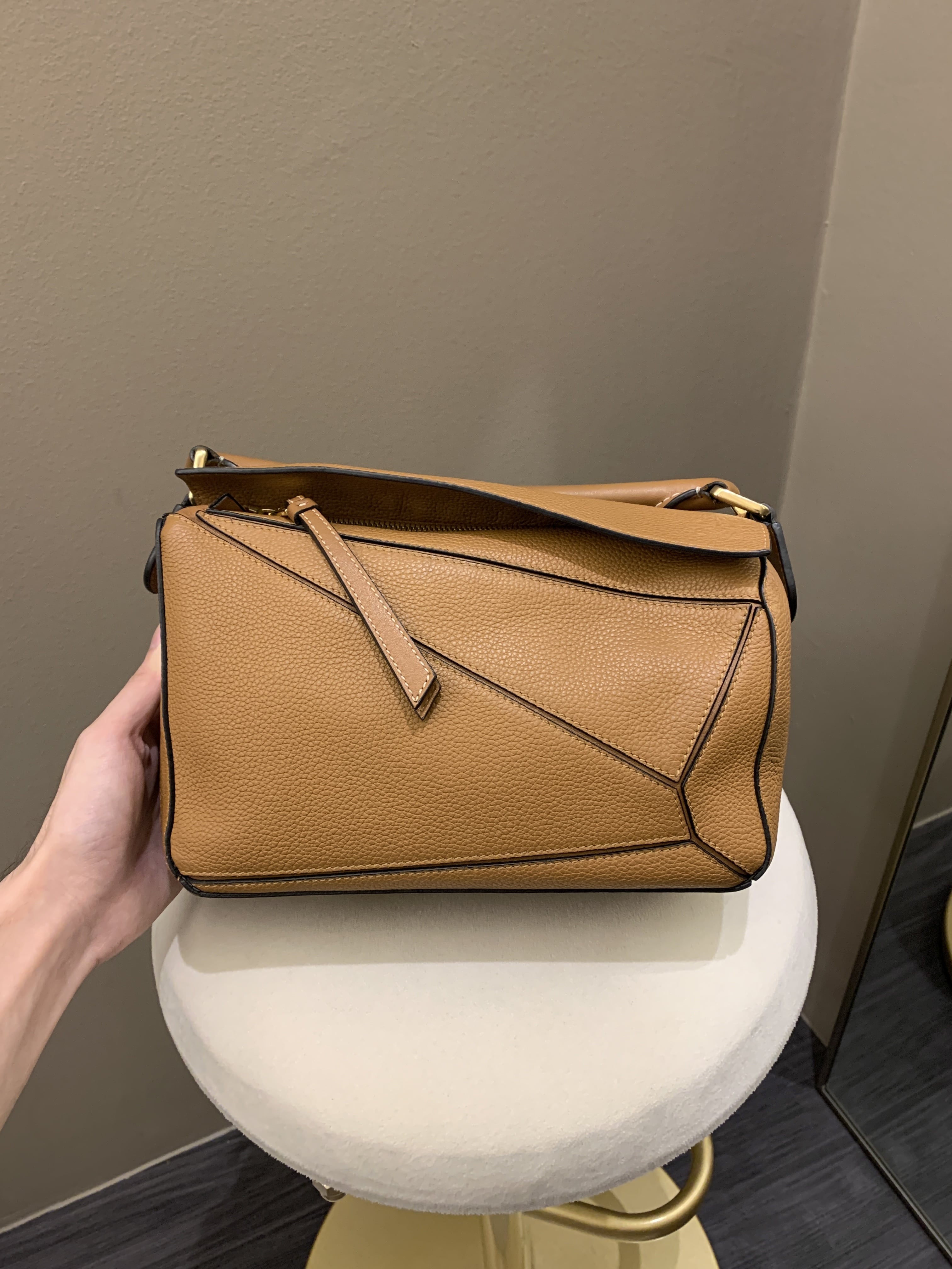 Loewe Puzzle bag Tan Calfskin