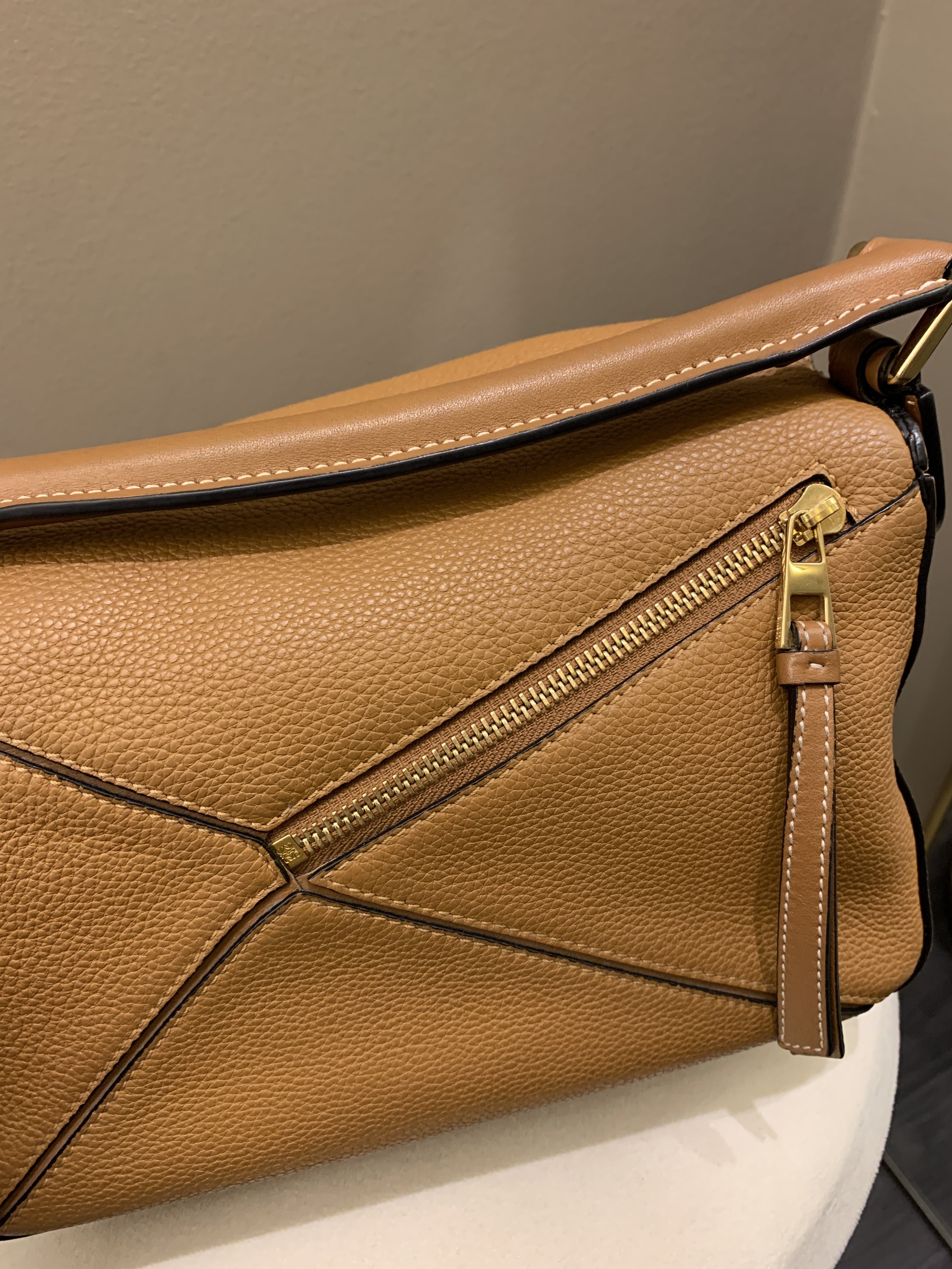 Loewe Puzzle bag Tan Calfskin