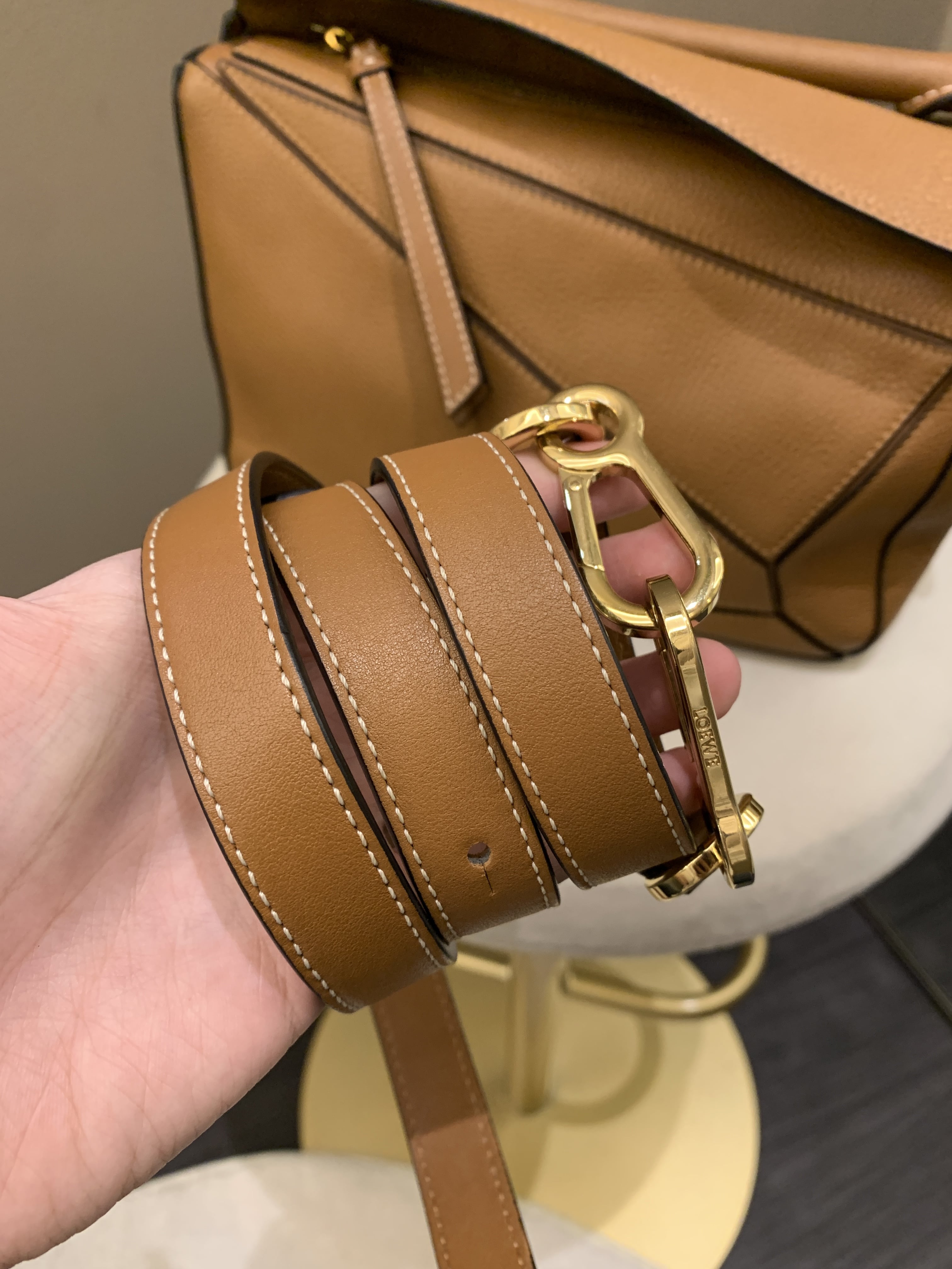 Loewe Puzzle bag Tan Calfskin