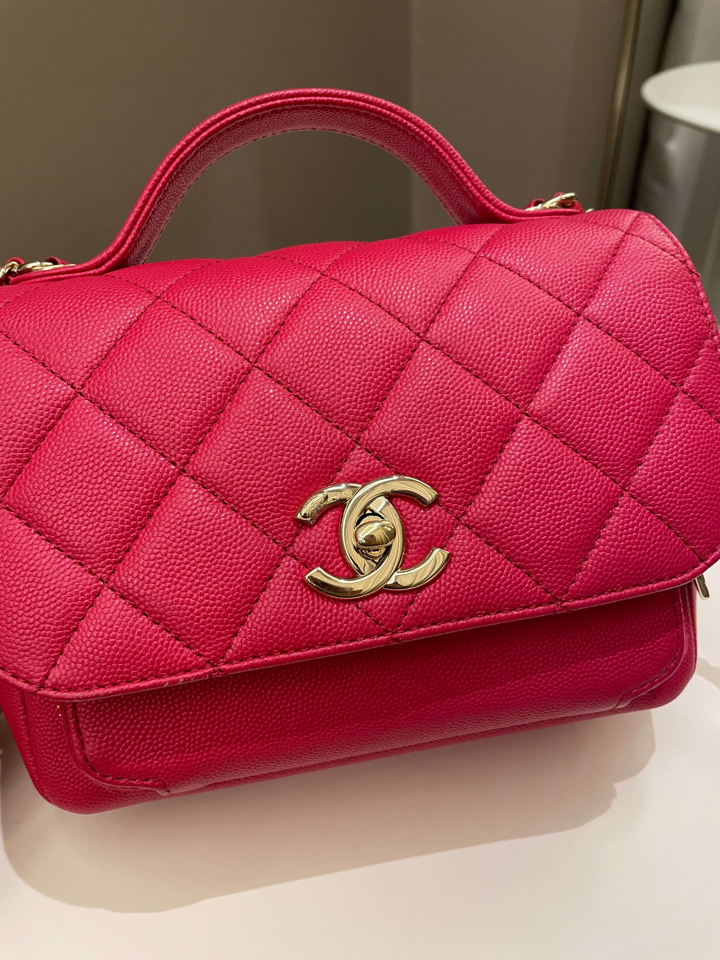 Chanel Business Affinity Flap Red Caviar