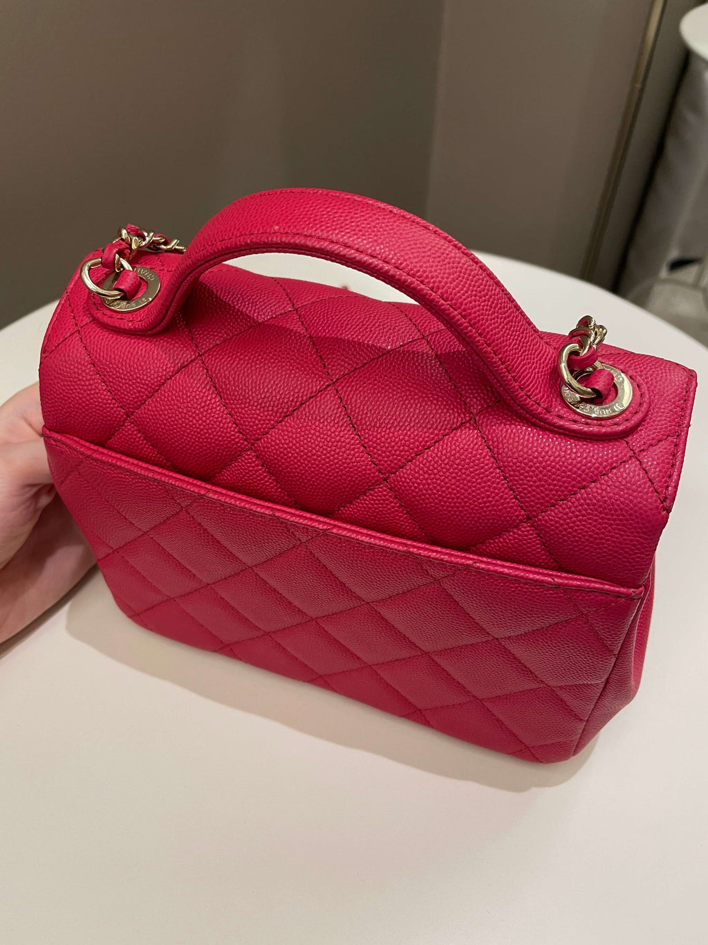 Chanel Business Affinity Flap Red Caviar