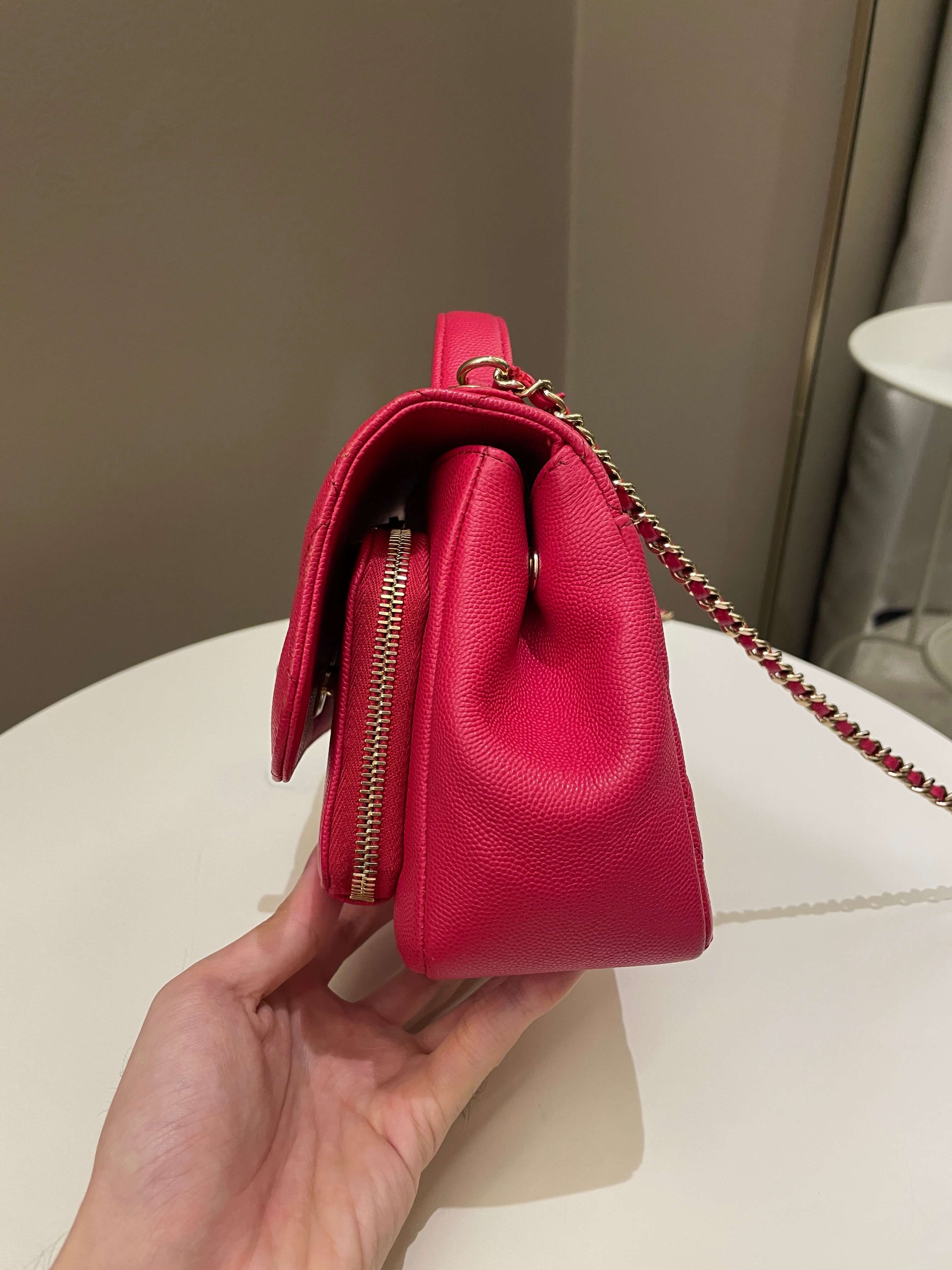 Chanel Business Affinity Flap Red Caviar