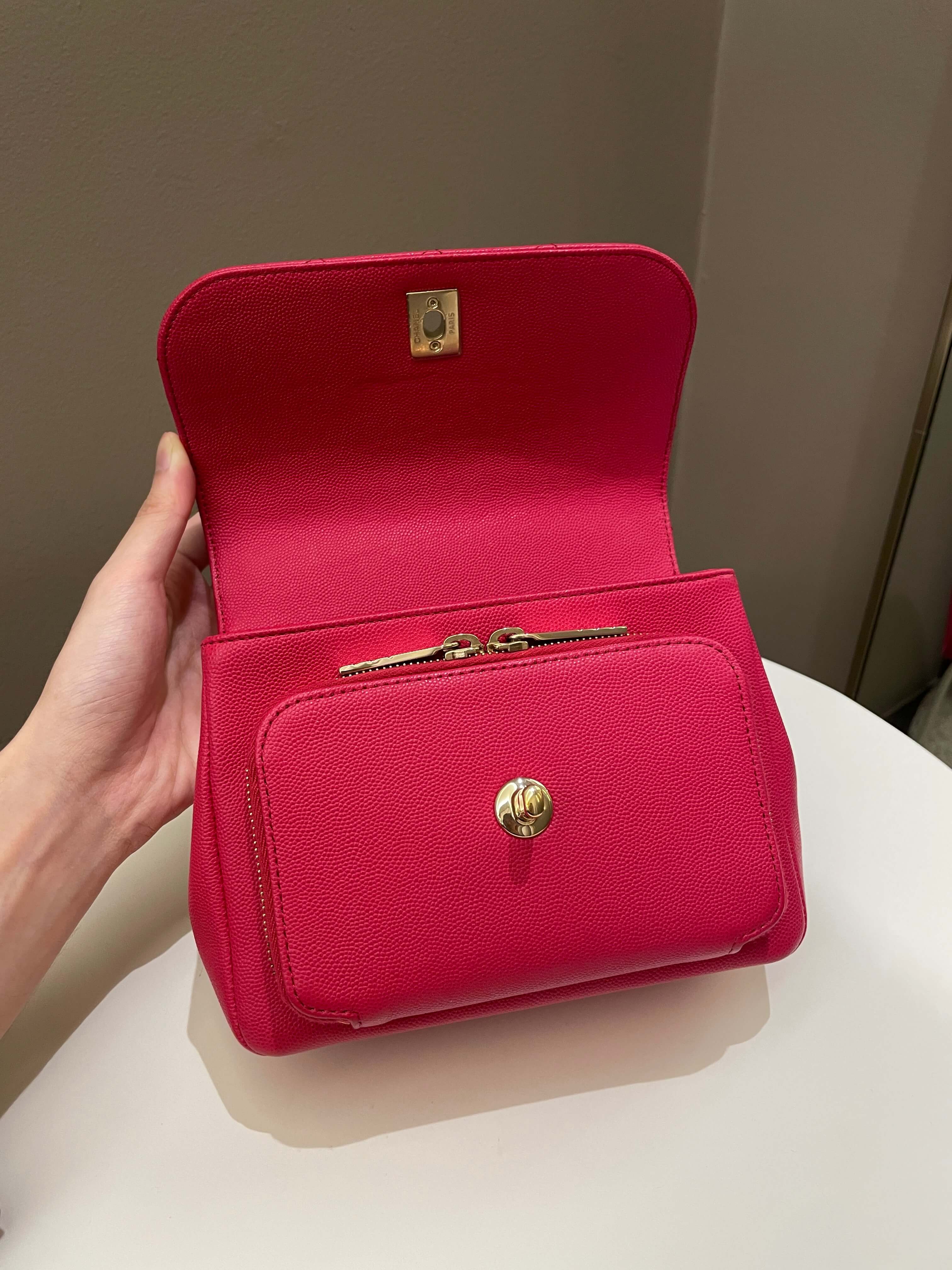 Chanel Business Affinity Flap Red Caviar