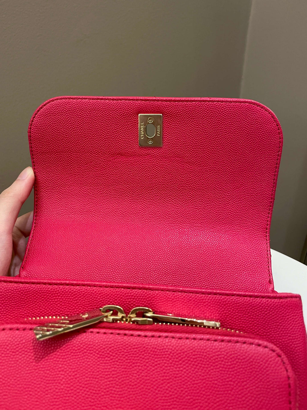 Chanel Business Affinity Flap Red Caviar