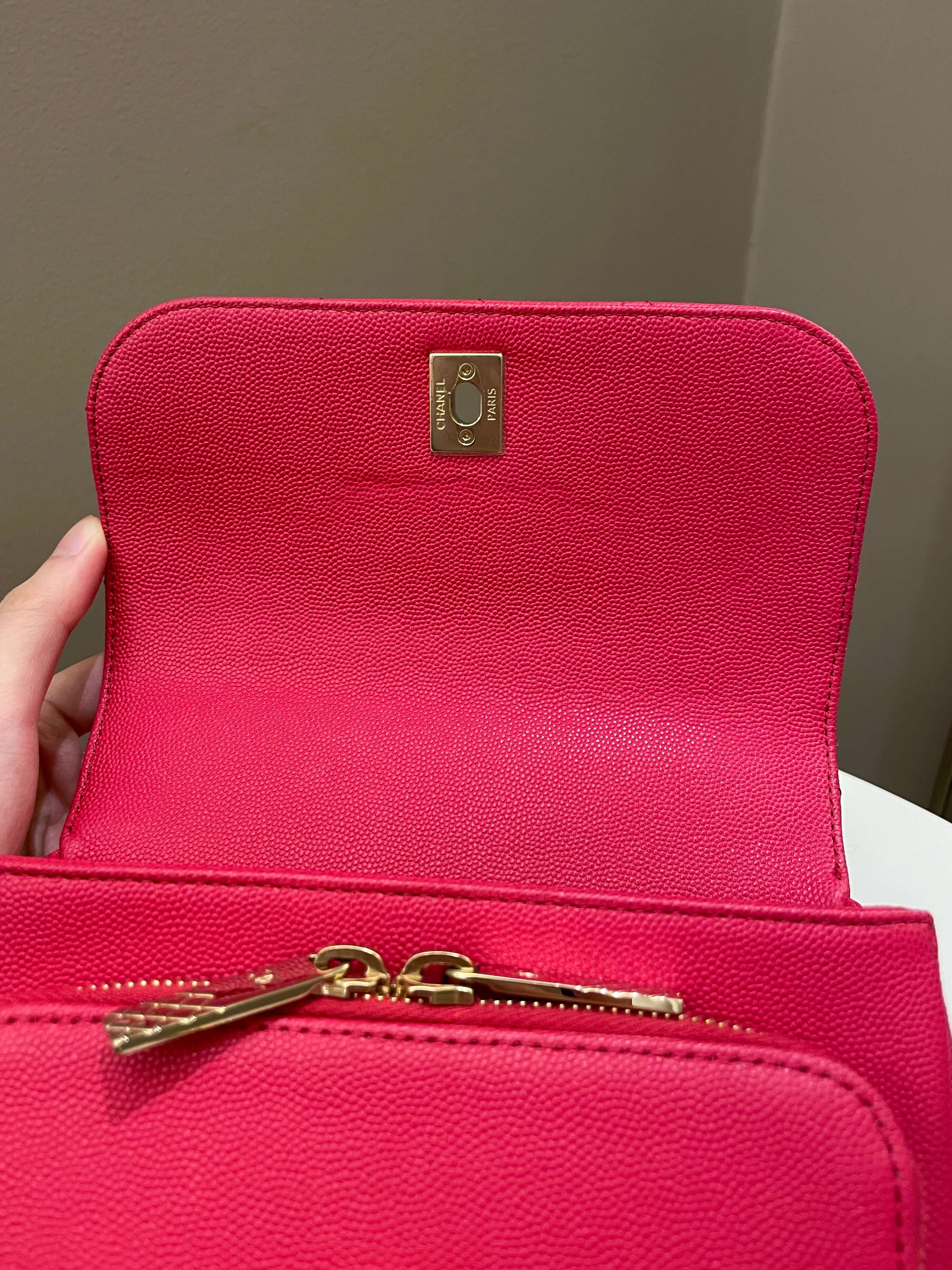 Chanel Business Affinity Flap Red Caviar