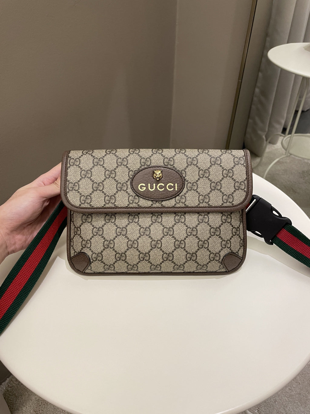 Gucci Neo Vintage GG Supreme Belt Bag Beige GG Supreme