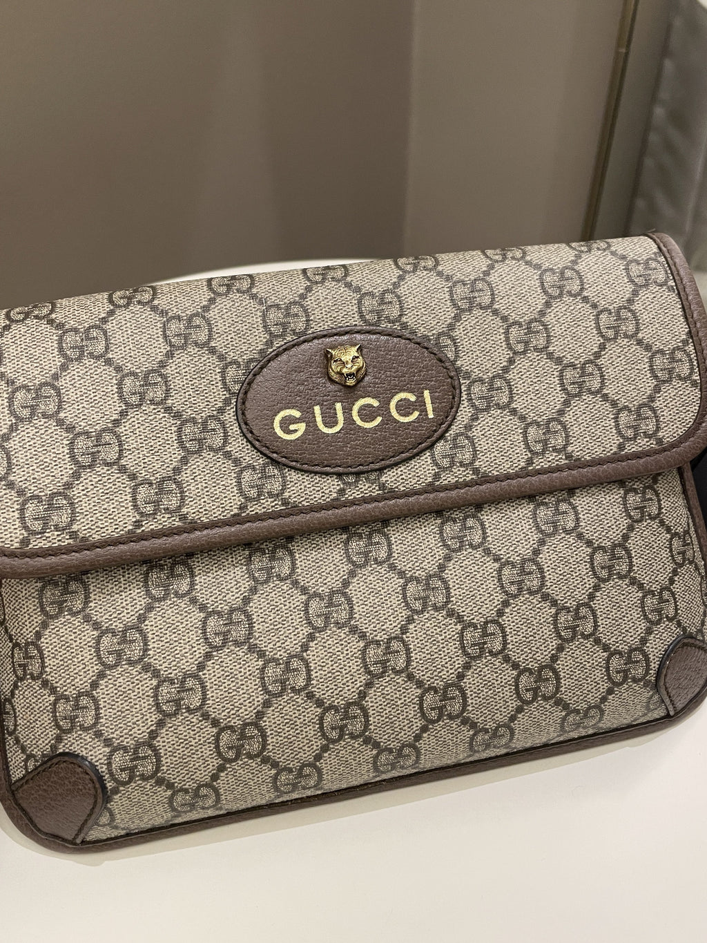 Gucci Neo Vintage GG Supreme Belt Bag Beige GG Supreme