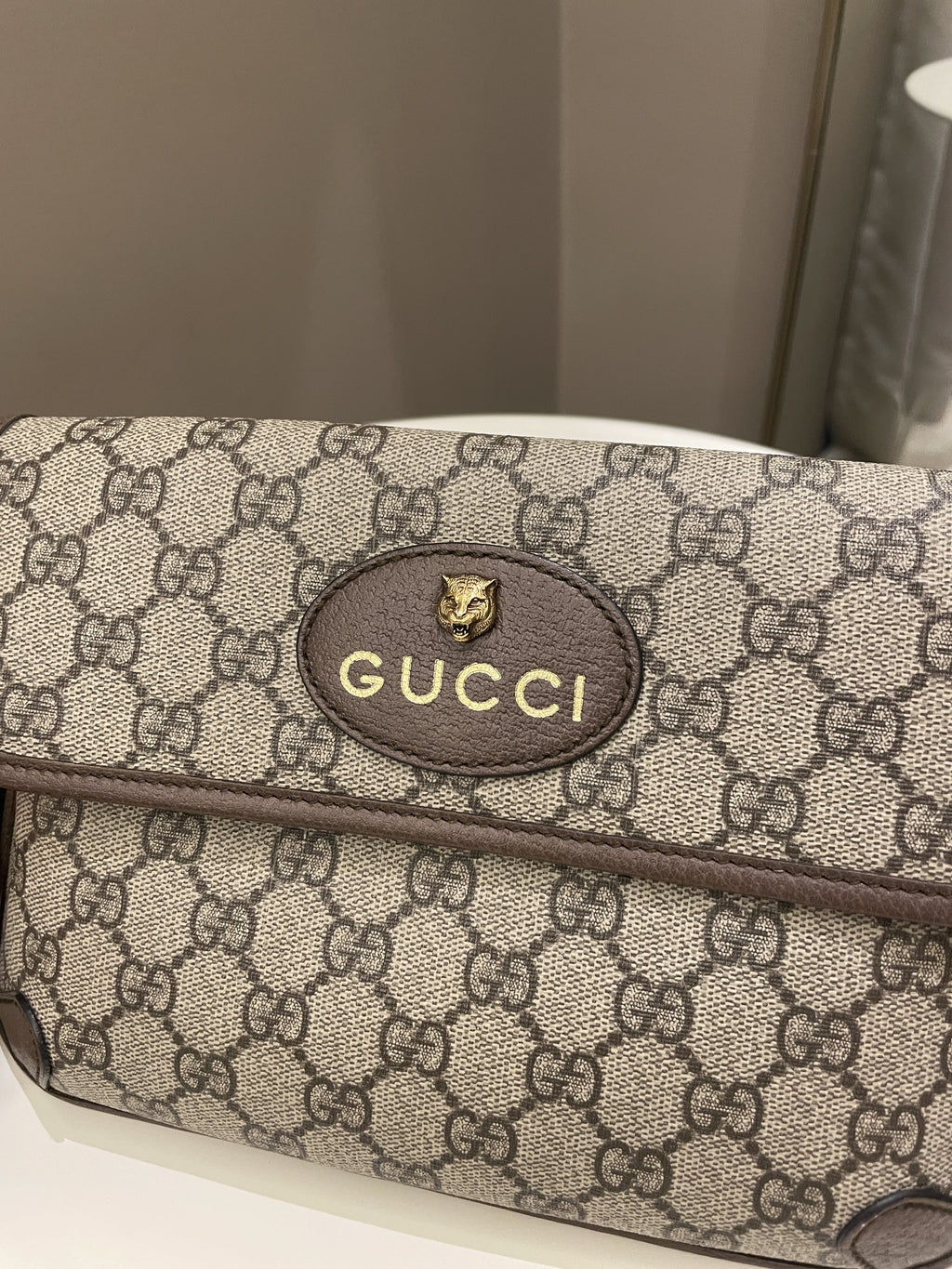 Gucci Neo Vintage GG Supreme Belt Bag Beige GG Supreme