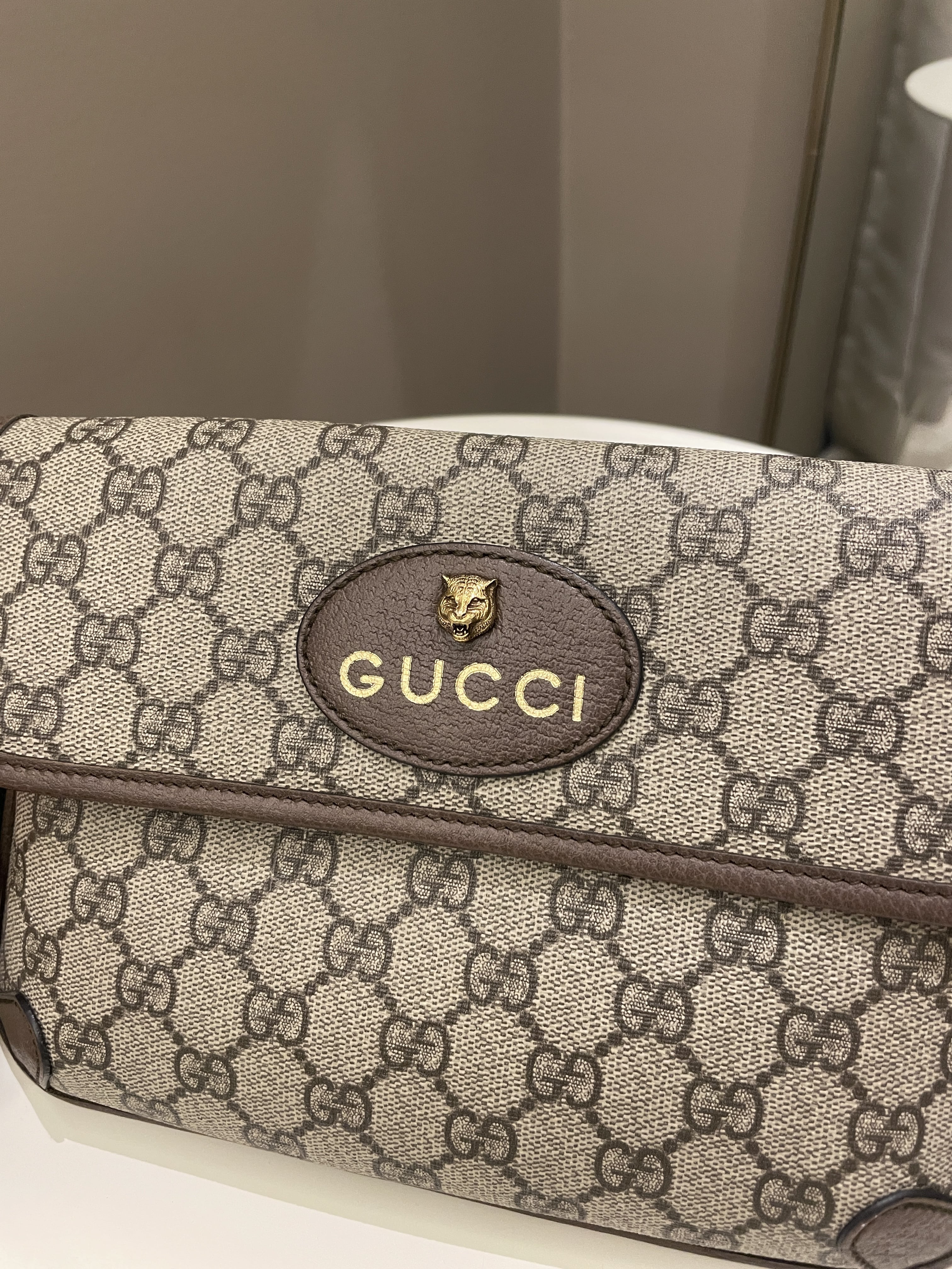 Gucci Neo Vintage GG Supreme Belt Bag Beige GG Supreme