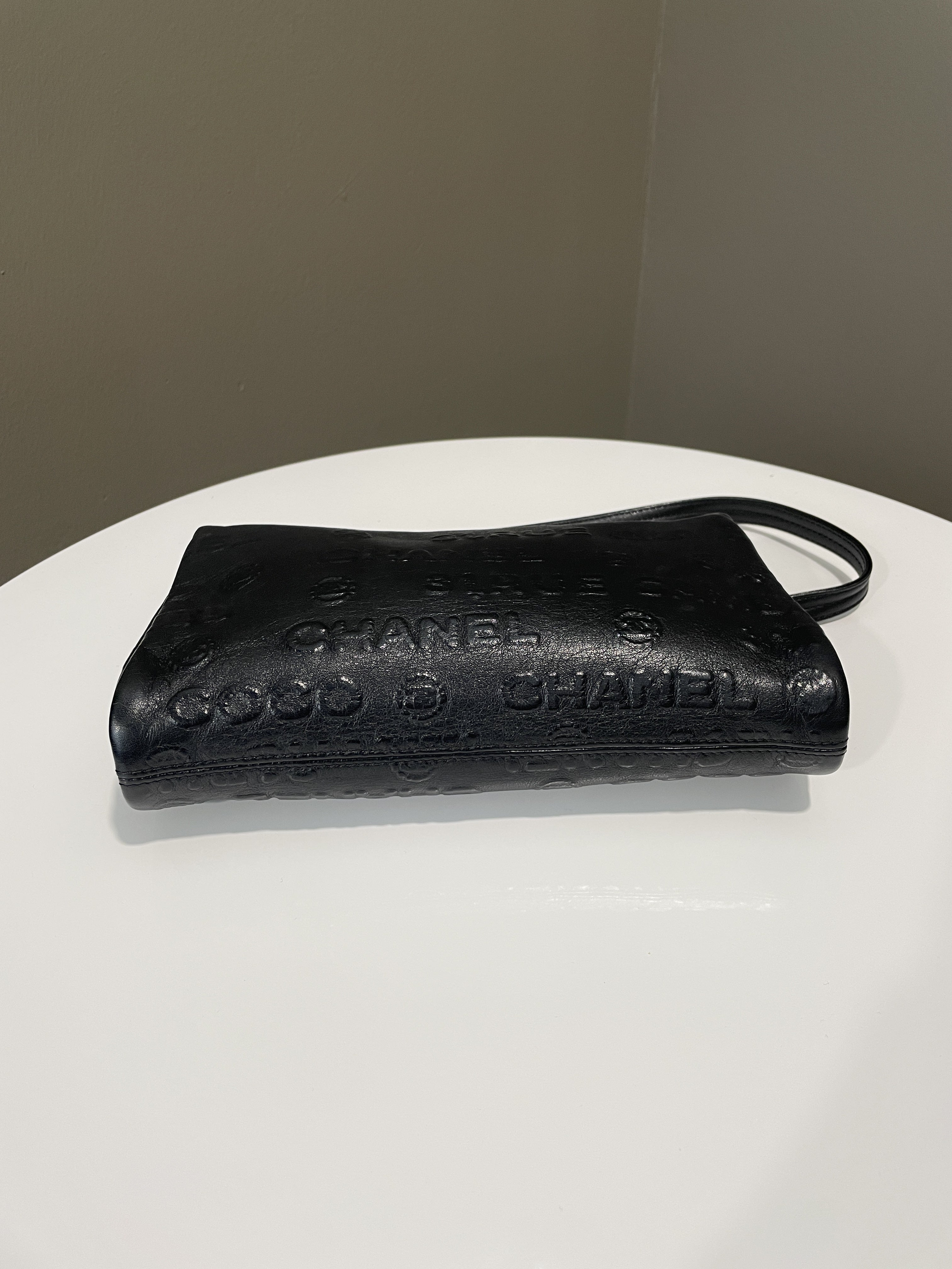 Chanel Cambon 31 Rue Embossed Bag Black Calfskin