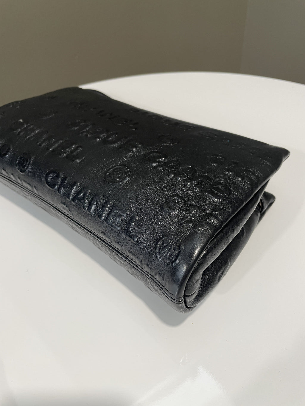 Chanel Cambon 31 Rue Embossed Bag Black Calfskin