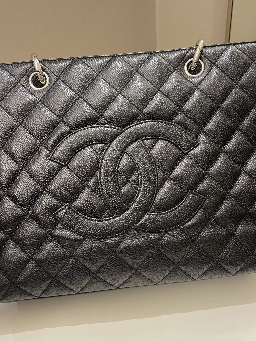 Chanel Classic Quilted GST Black Caviar