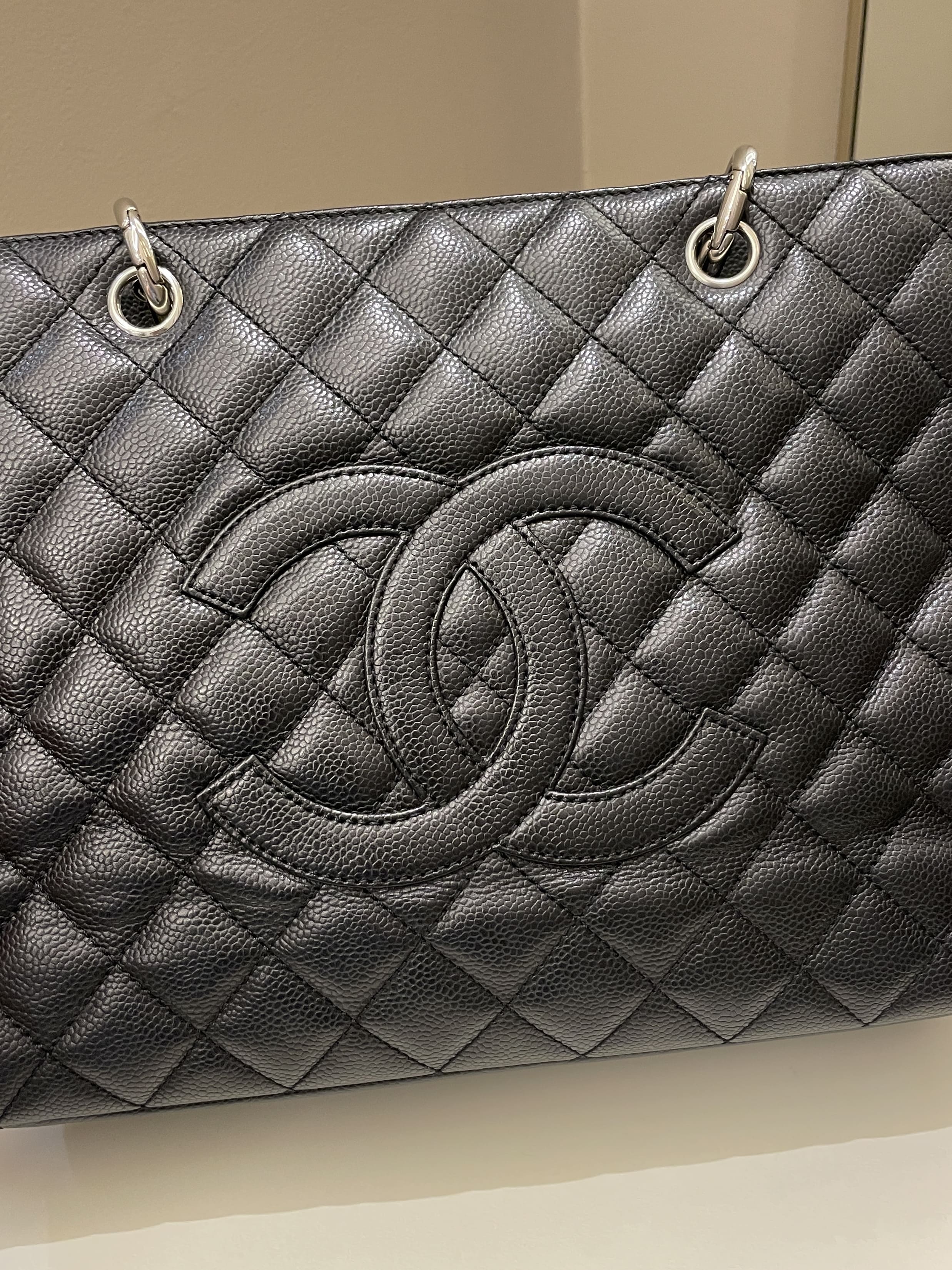 Chanel Classic Quilted GST Black Caviar
