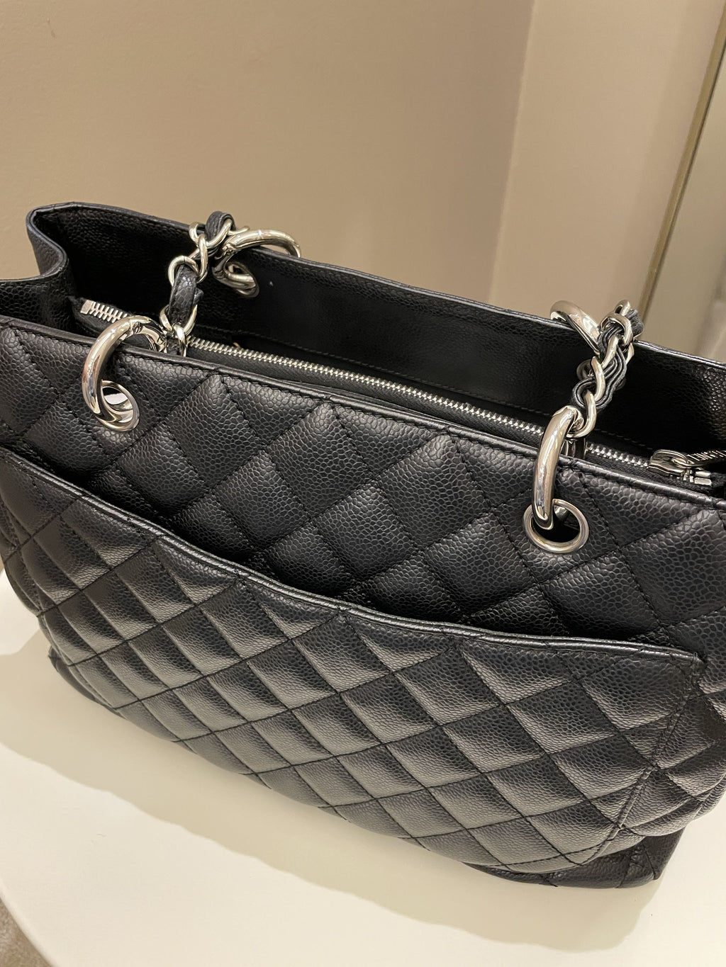 Chanel Classic Quilted GST Black Caviar